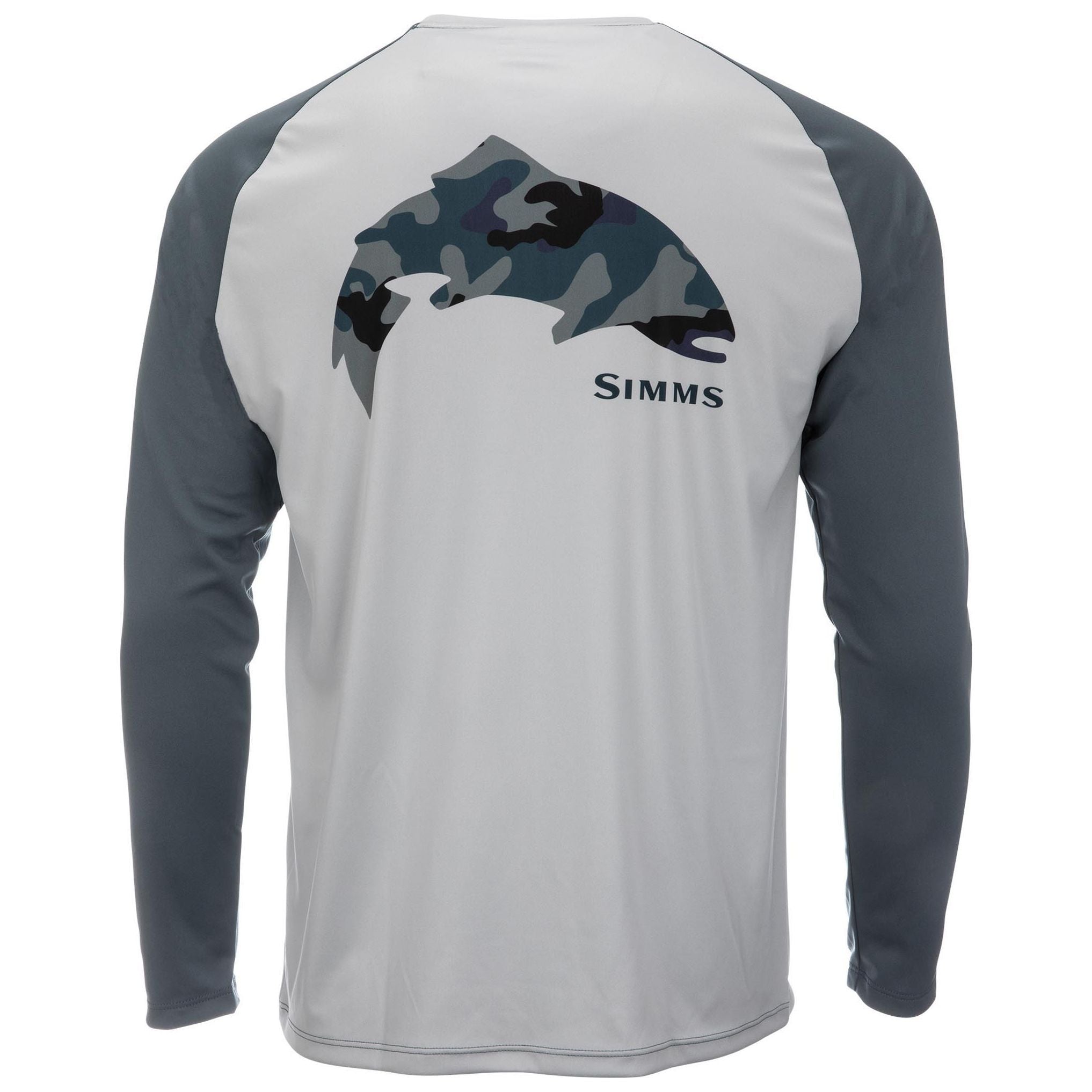 Simms Tech Tee Artist Series Trout/Sterling/Storm Image 1