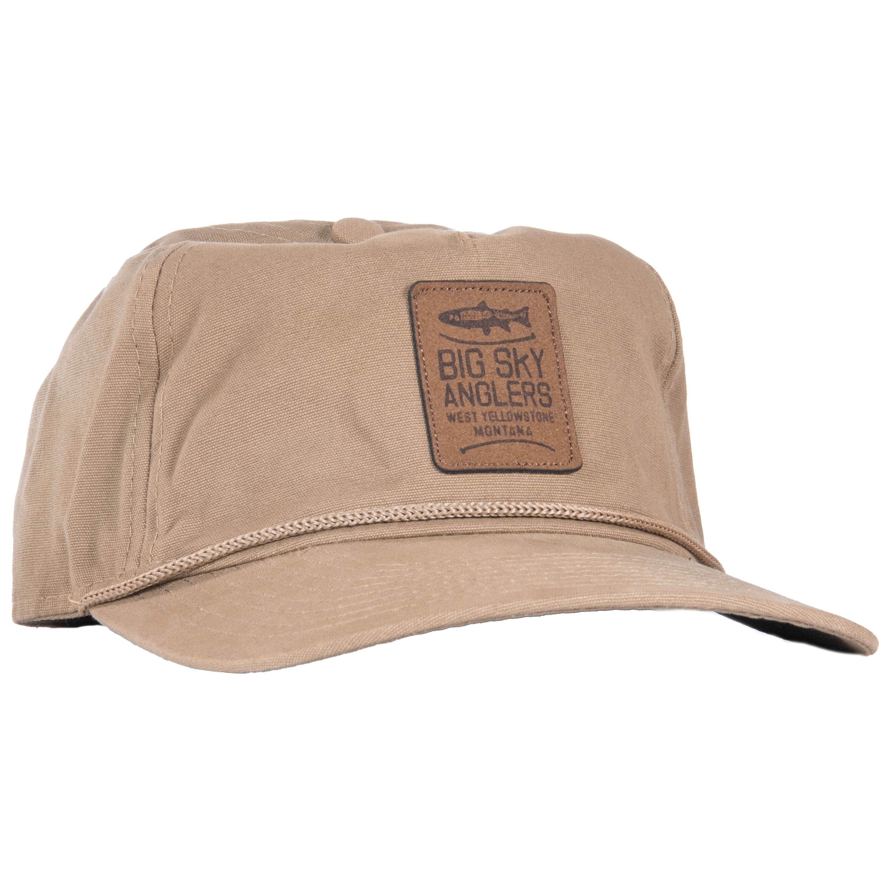 Big Sky Anglers Classic Logo Leather Patch Ranger Hat - Lumber Default Title Image 01