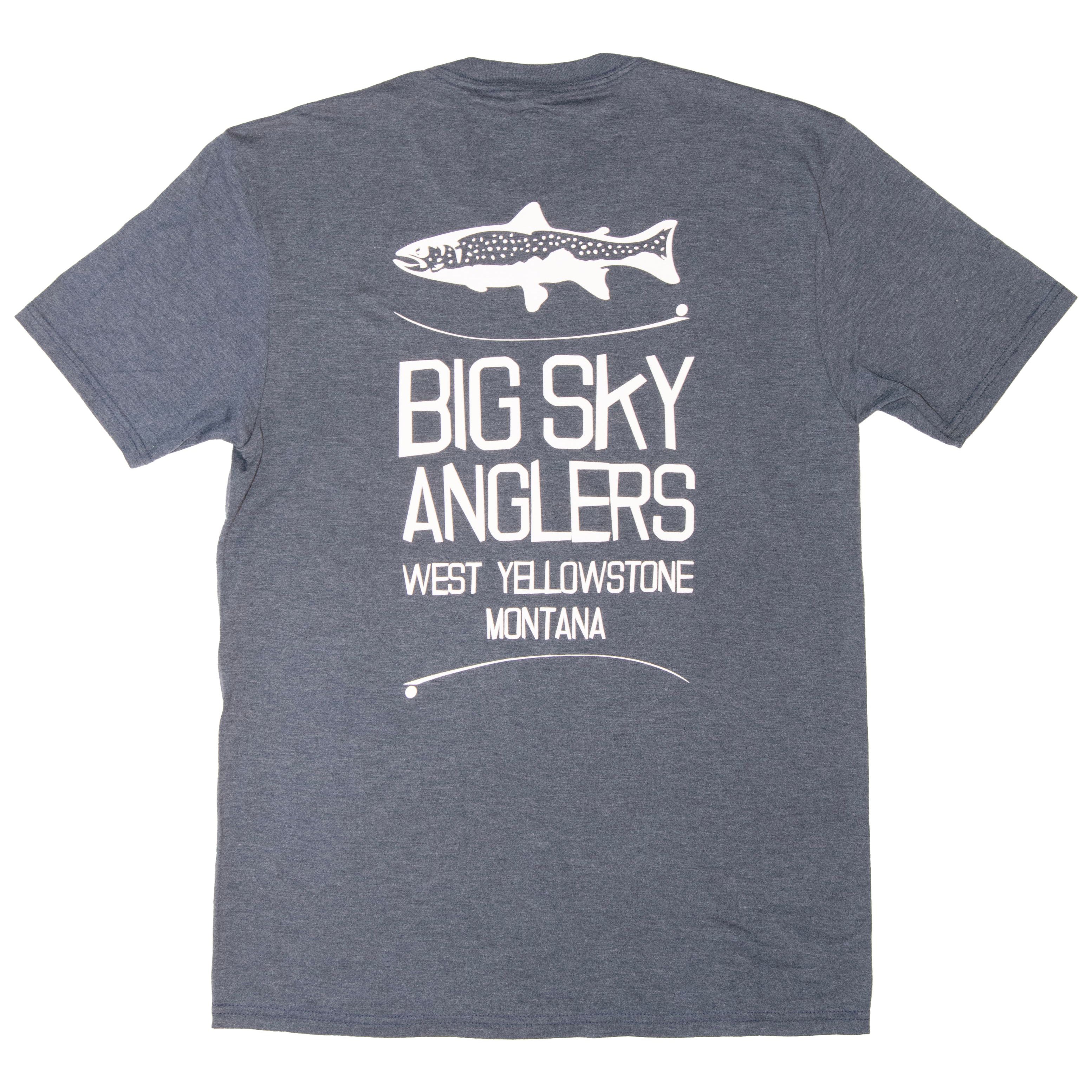 Big Lebowski Whitey T Shirt - Blue - The Missoulian Angler Fly Shop