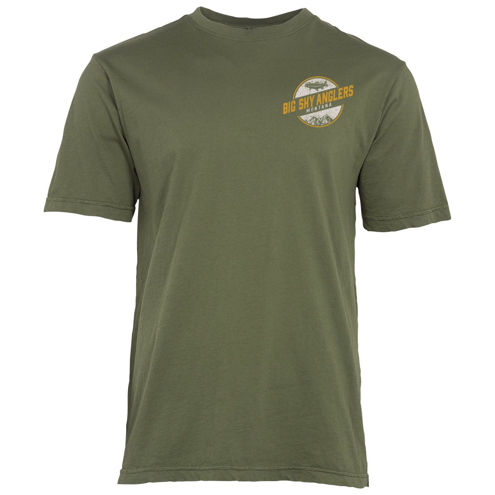 Big Sky Anglers Time To Rise Logo T-Shirt Everglade Image 02