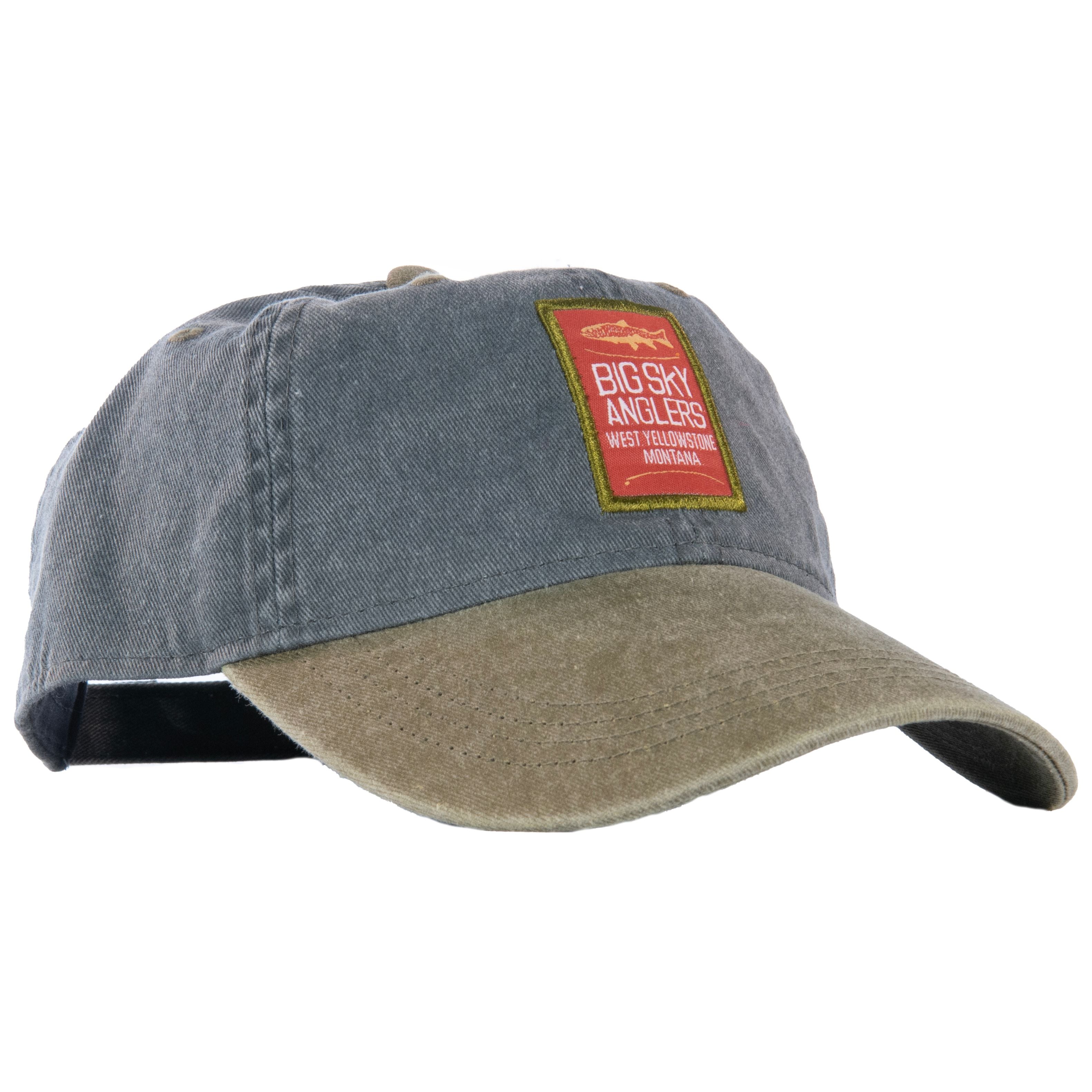 Big Sky Anglers Woven Classic Logo Canyon Cap - Spruce/Bark Default Title Image 01