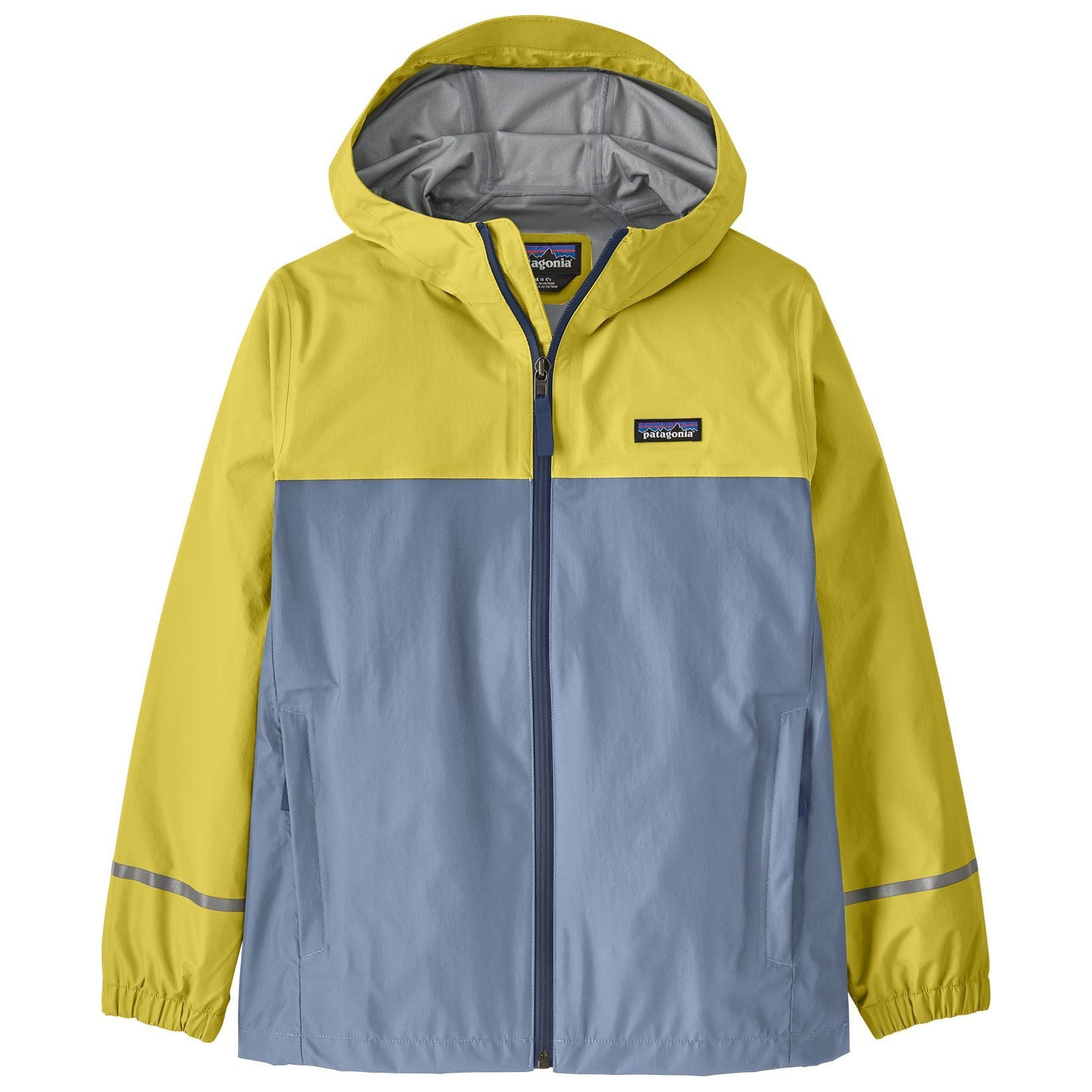 Patagonia Kid's Torrentshell 3L Rain Jacket Nearly Green Image 01