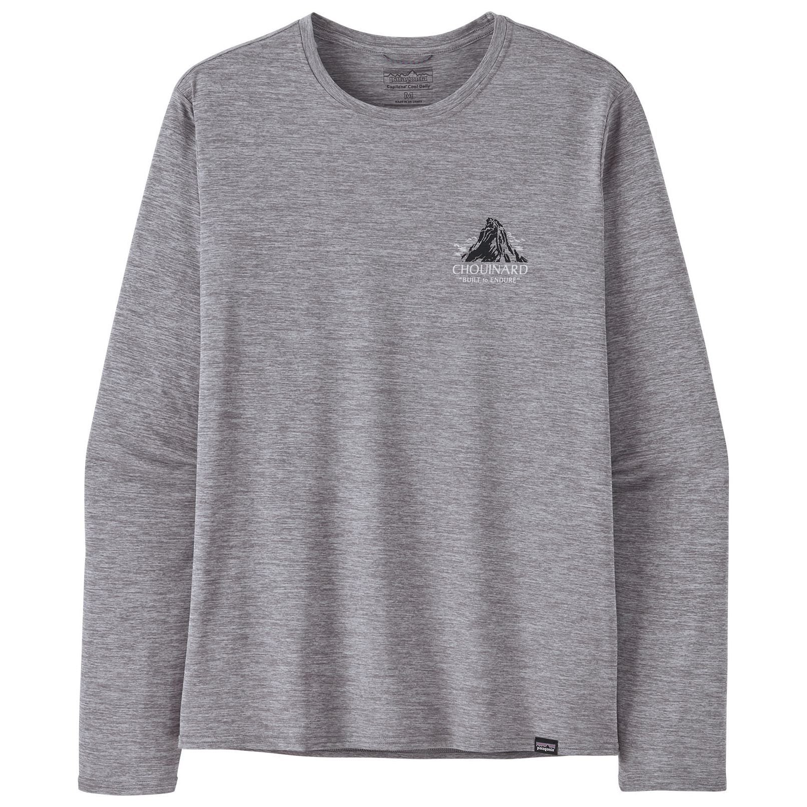 Patagonia Men's Long-Sleeved Capilene Cool Daily Graphic Shirt - Lands Chouinard Crest: Feather Grey Image 02
