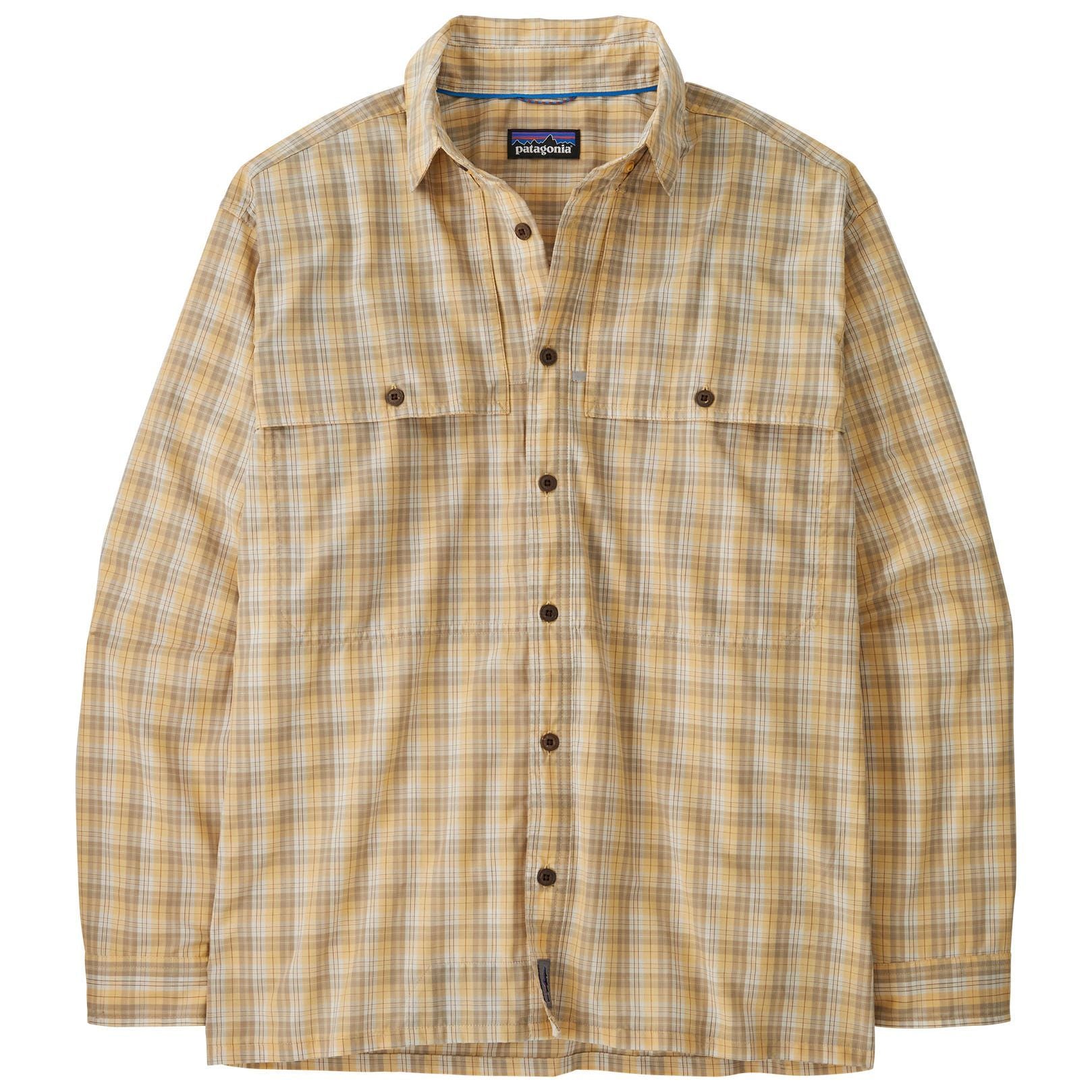 Patagonia Men's Long-Sleeved Island Hopper Shirt Dipper: Beeswax Tan Image 01