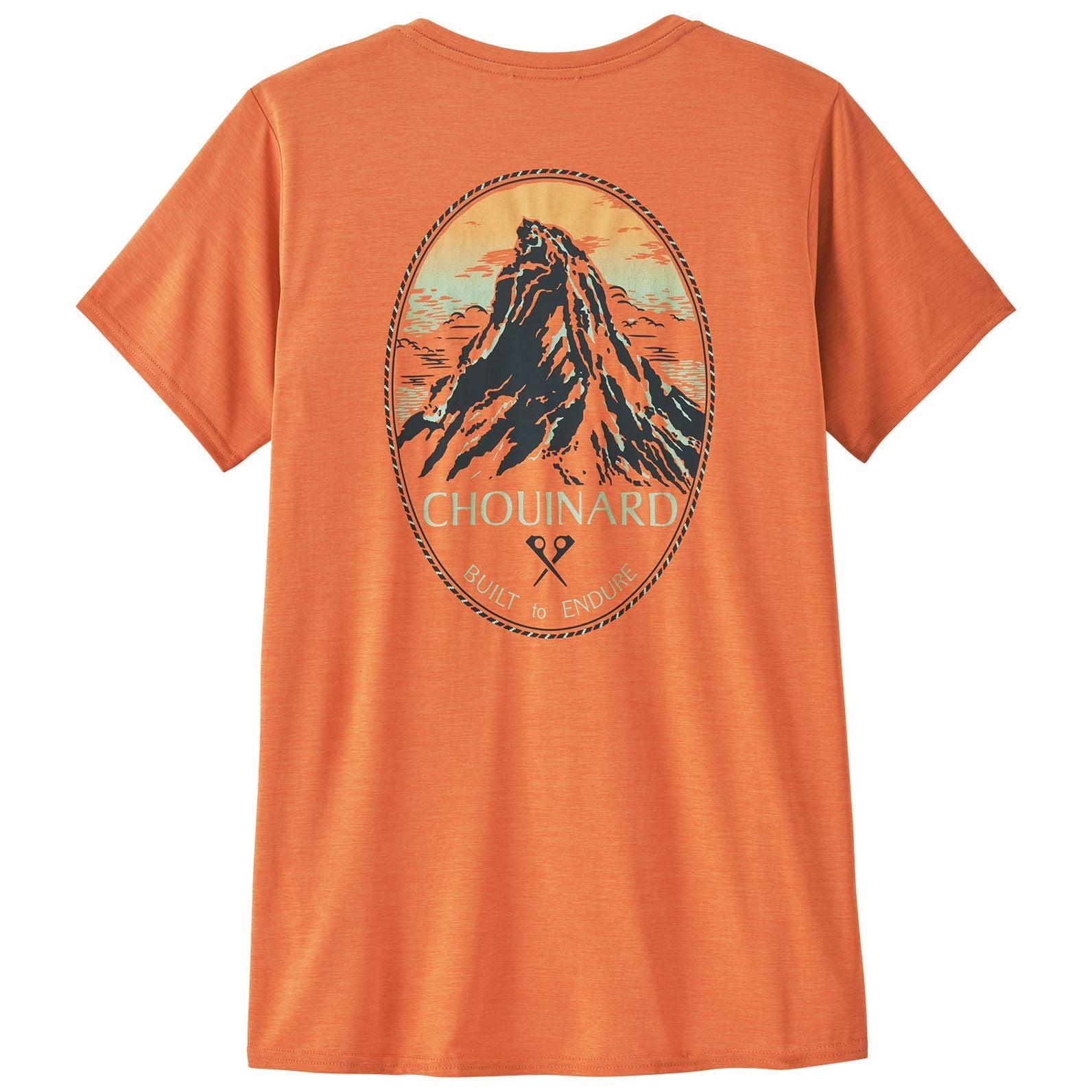 Patagonia Women's Capilene Cool Daily Graphic Shirt - Lands Chouinard Crest: Rock Melon X-Dye Image 01