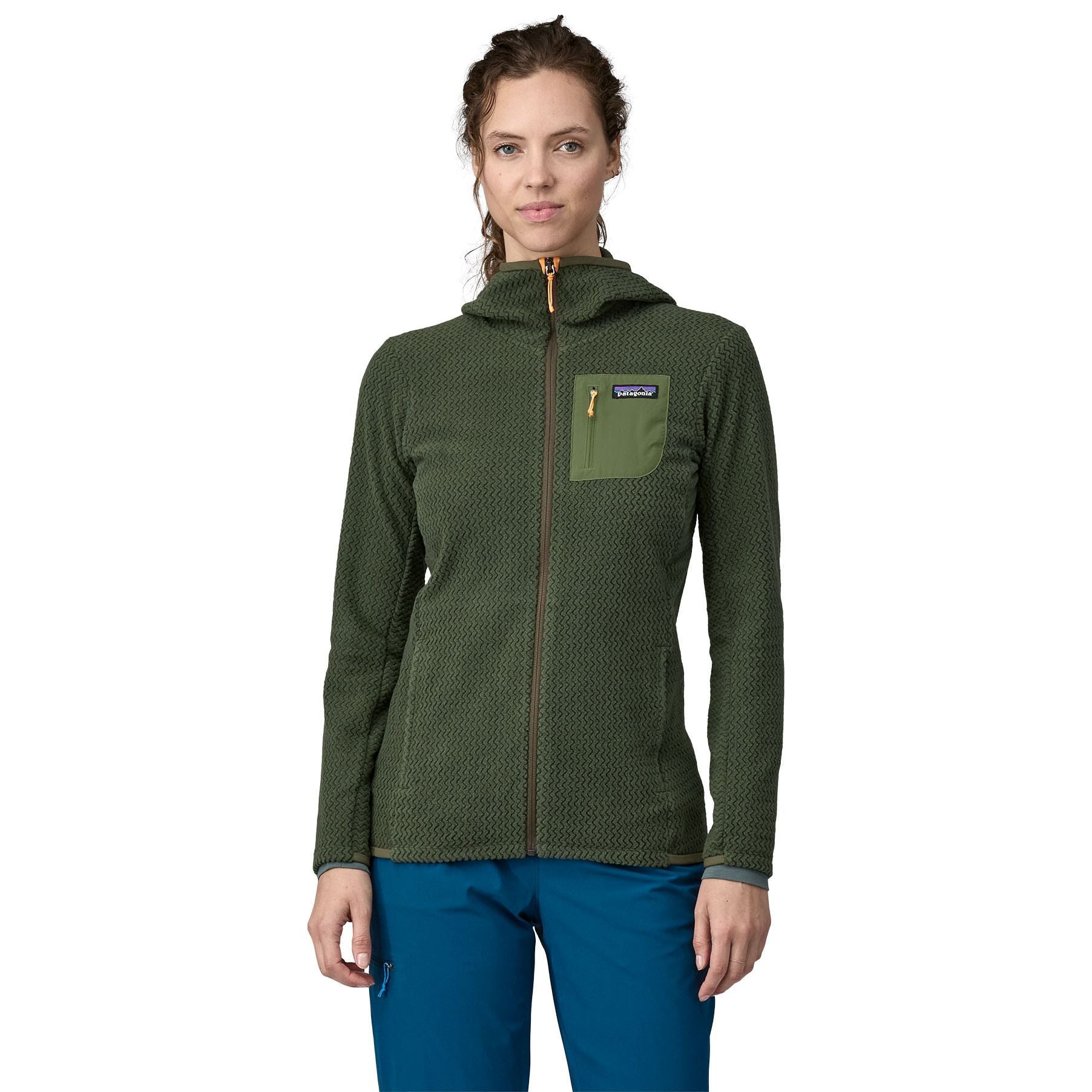 Patagonia Women's R1 Air Full-Zip Hoody Torrey Pine Green Image 02