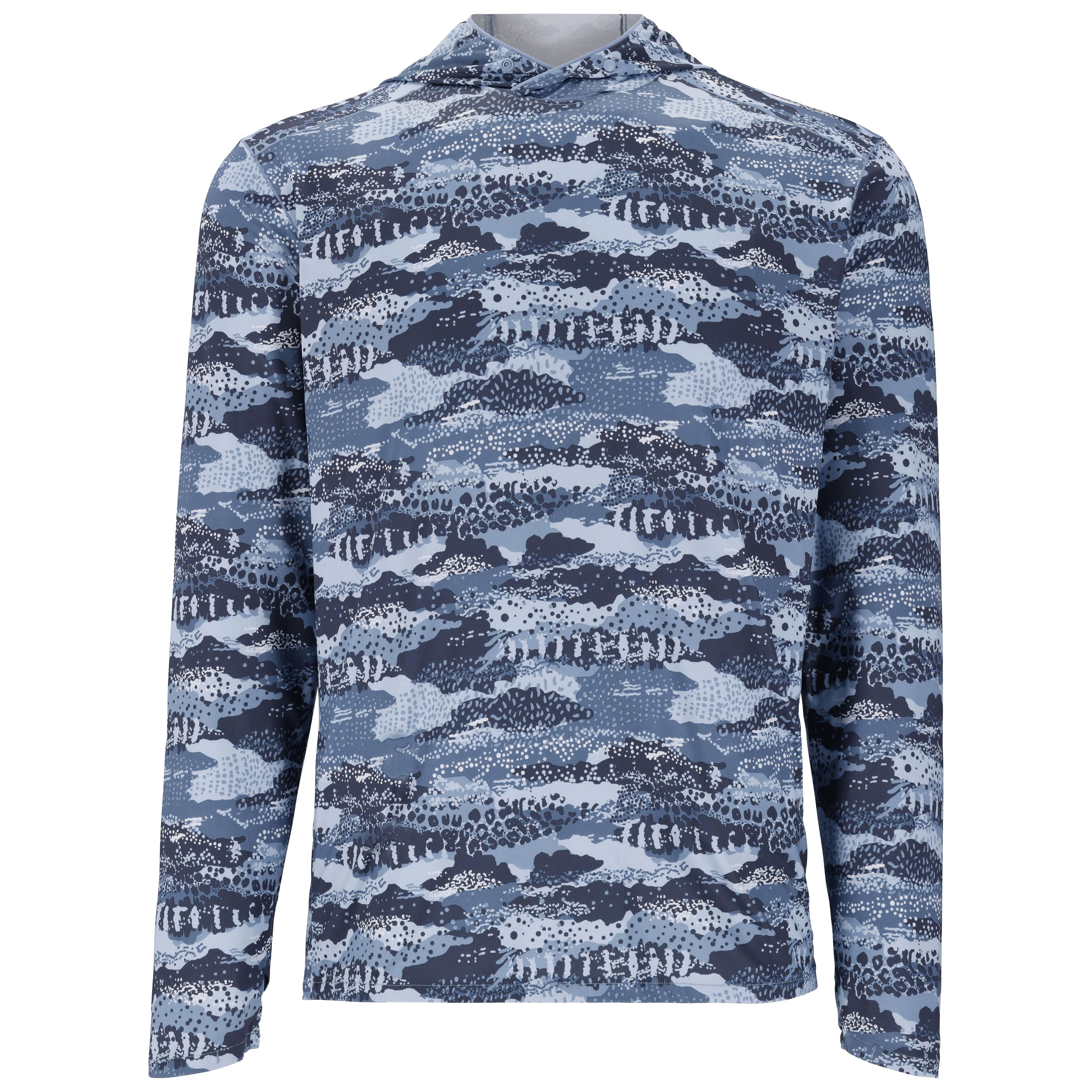 Simms Men's Bugstopper SolarFlex Hoody Shroud Selvedge Image 01