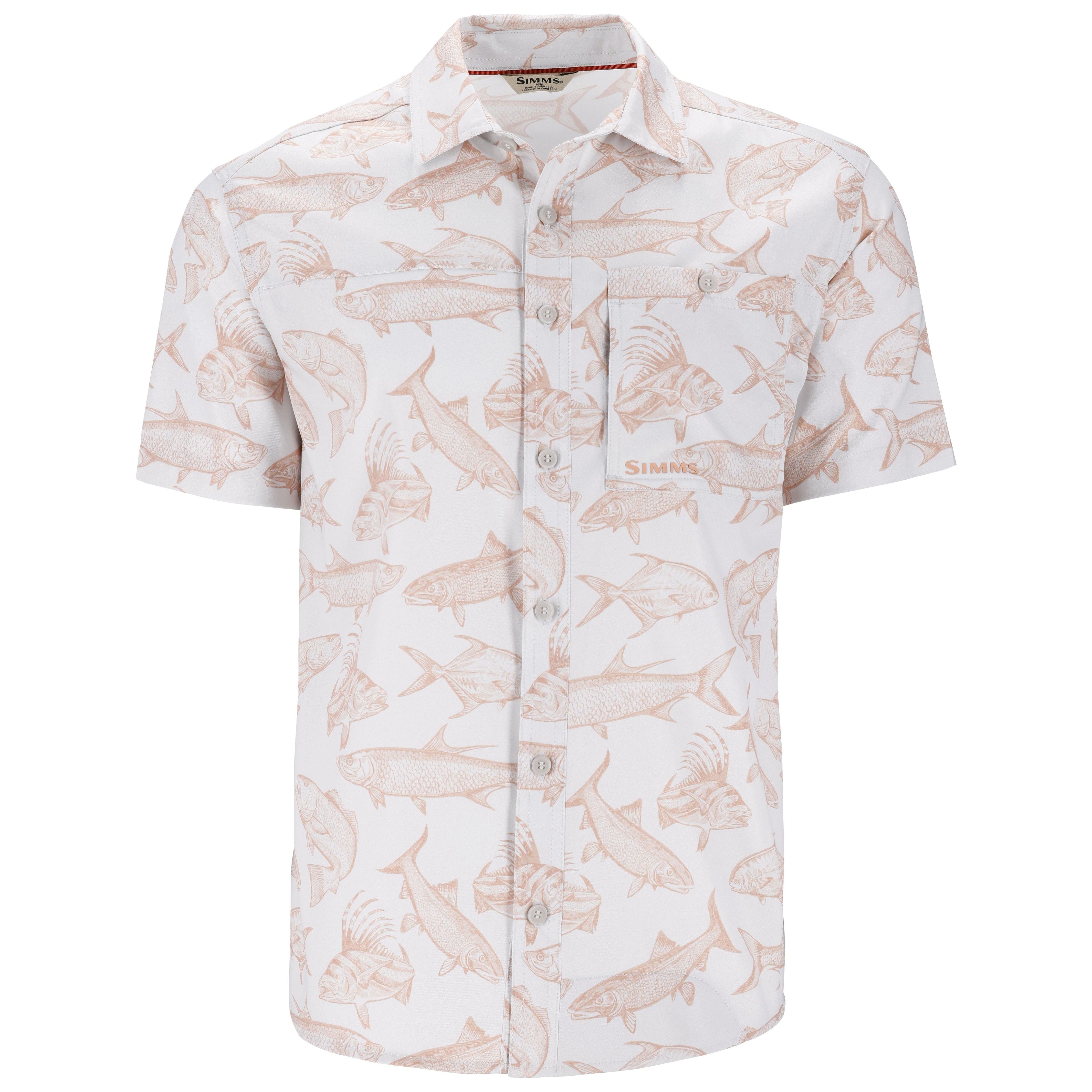 Simms Men's Challenger SS Shirt Saltwater Cloud Image 01