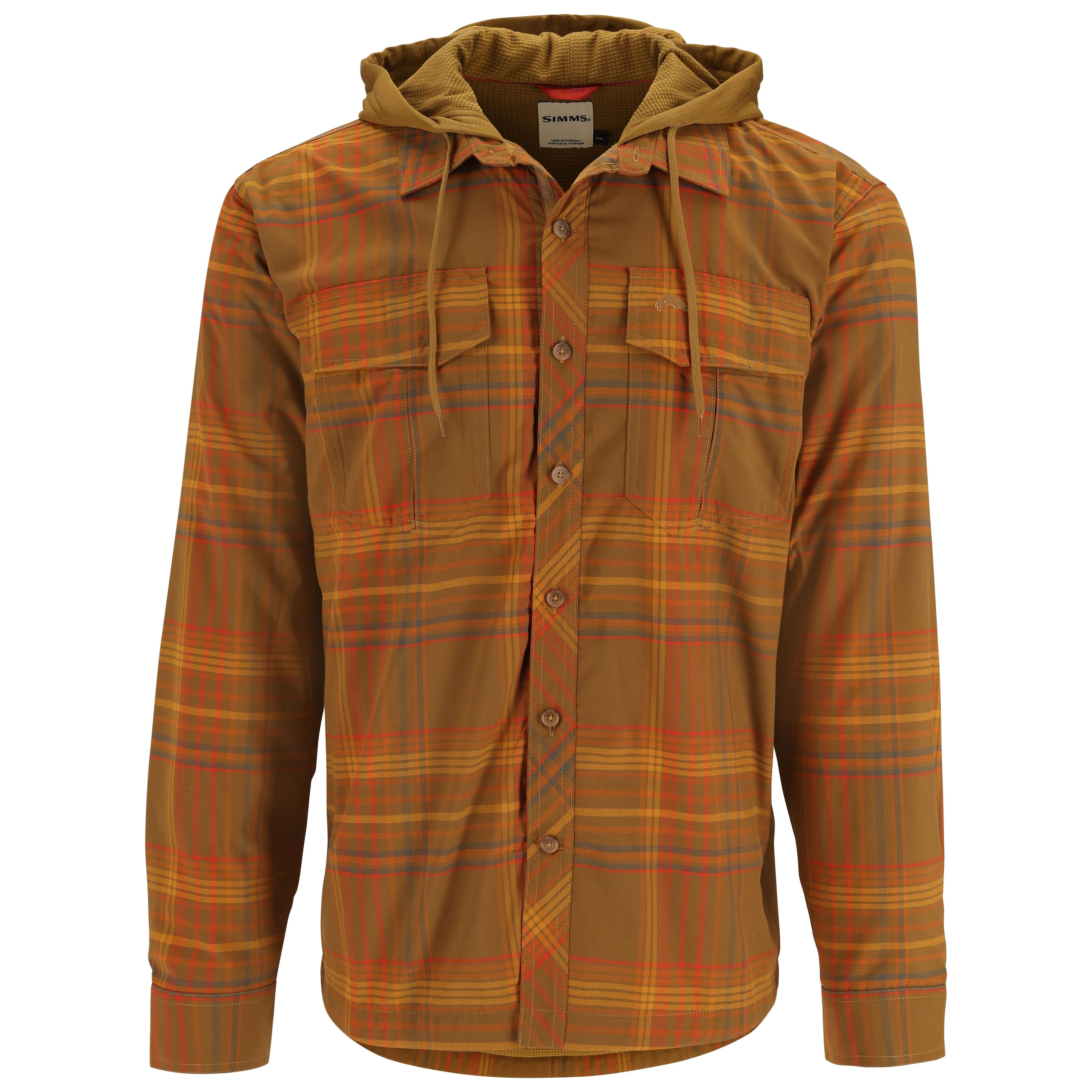 Simms Coldweather Hoody Bronzeback Neo Plaid Image 01