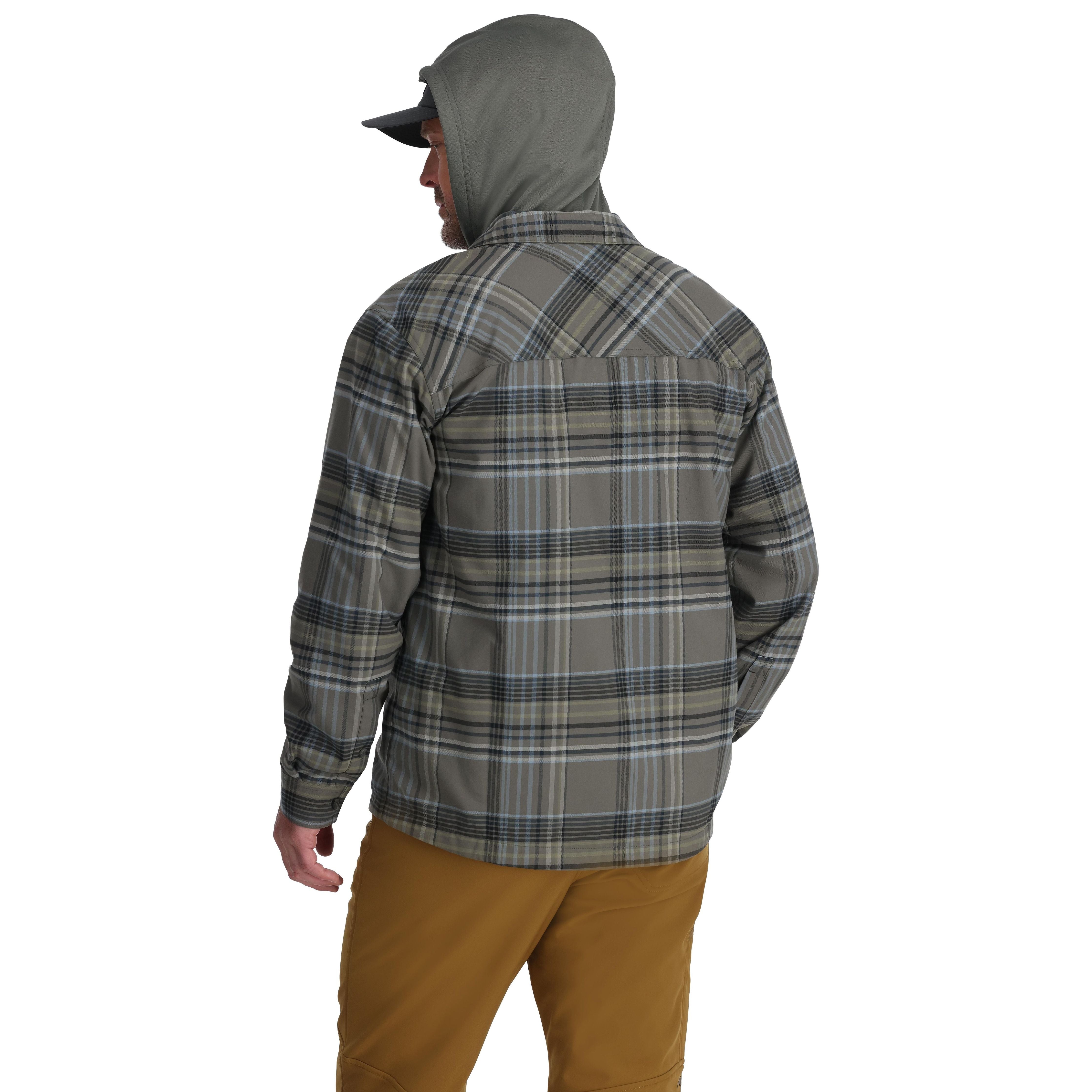 Simms Coldweather Hoody Gunmetal Neo Plaid Image 04