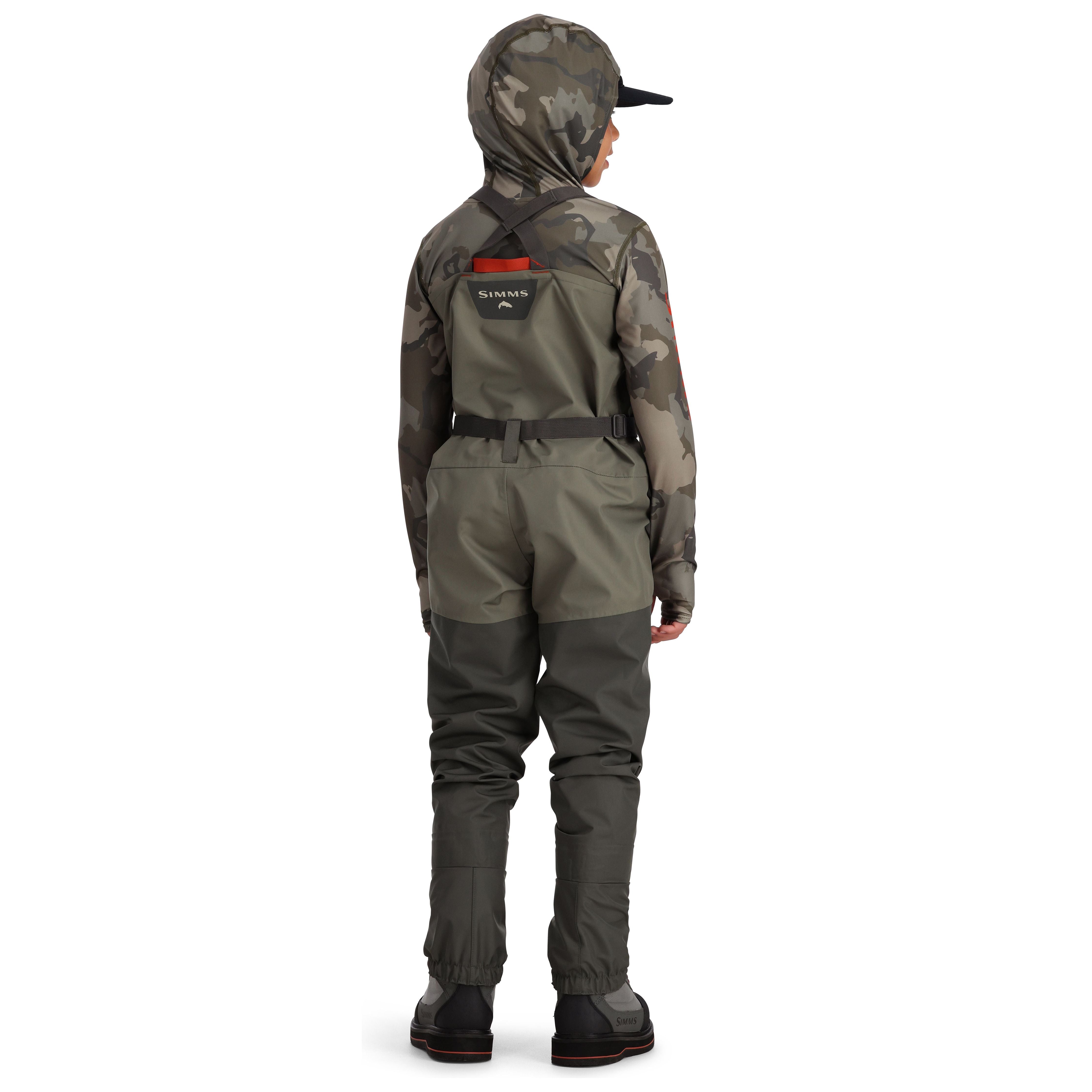 Simms Kid's Tributary Stockingfoot Waders Basalt Image 03