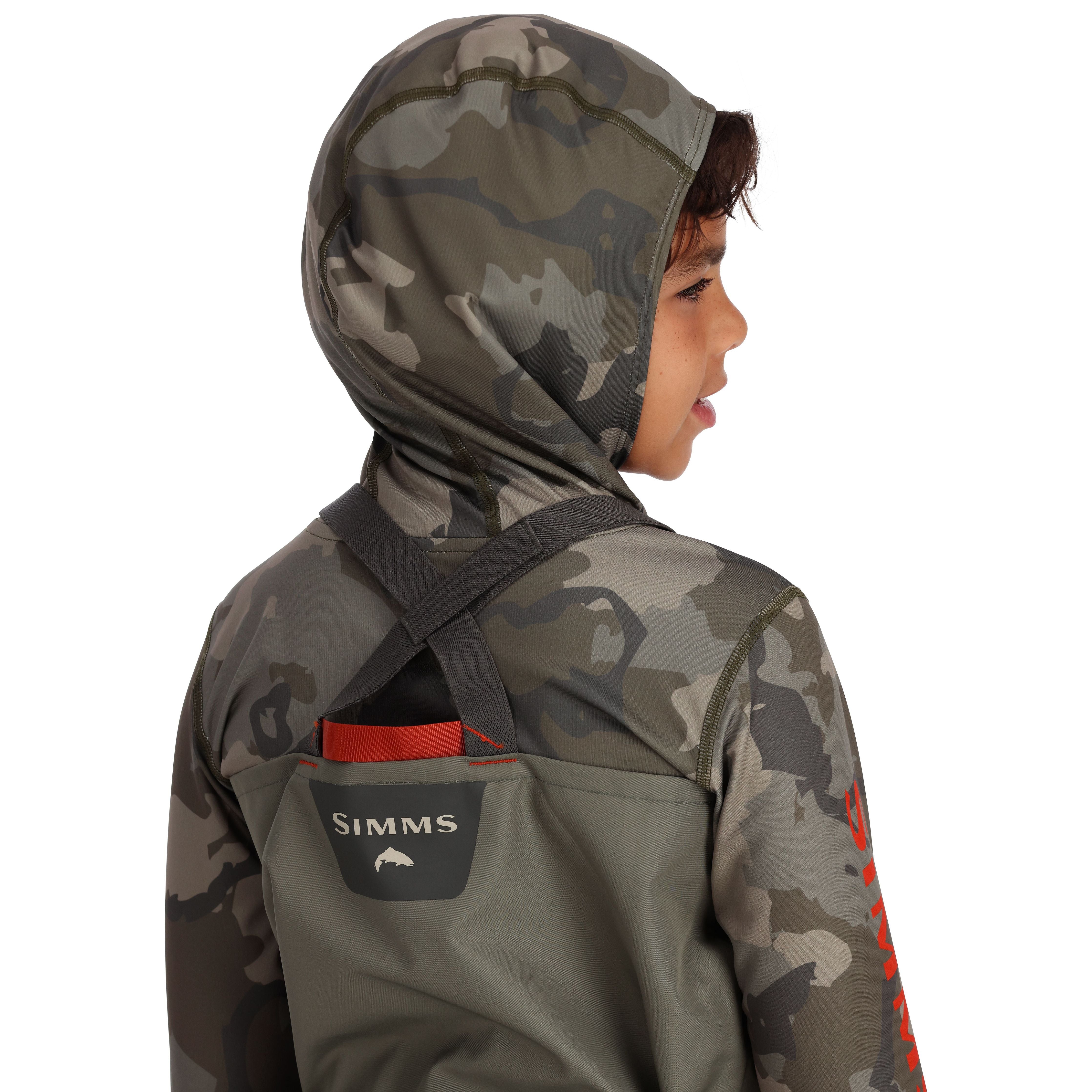 Simms Kid's Tributary Stockingfoot Waders Basalt Image 05