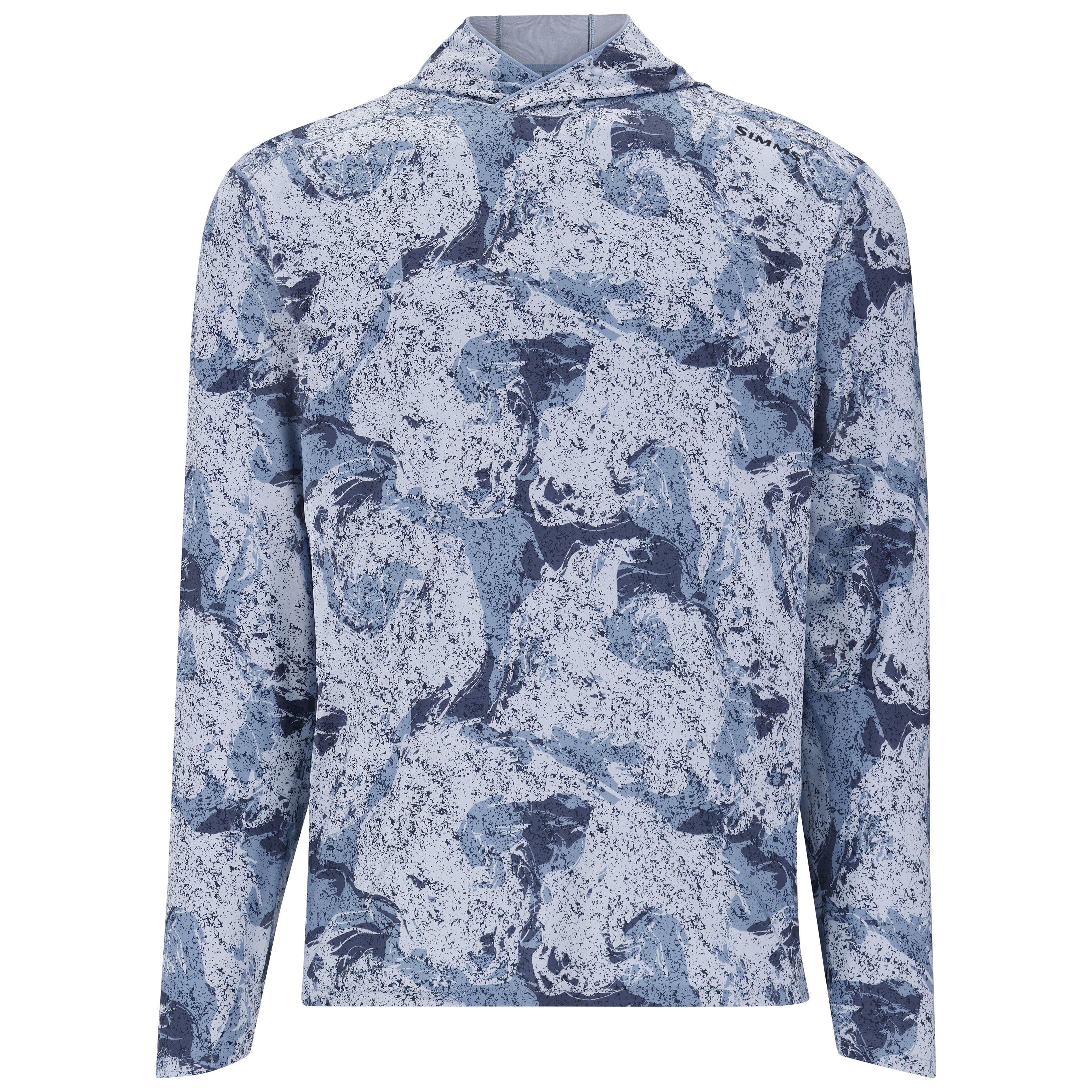 Simms Men's SolarFlex Hoody Back Eddy Albacore Image 01