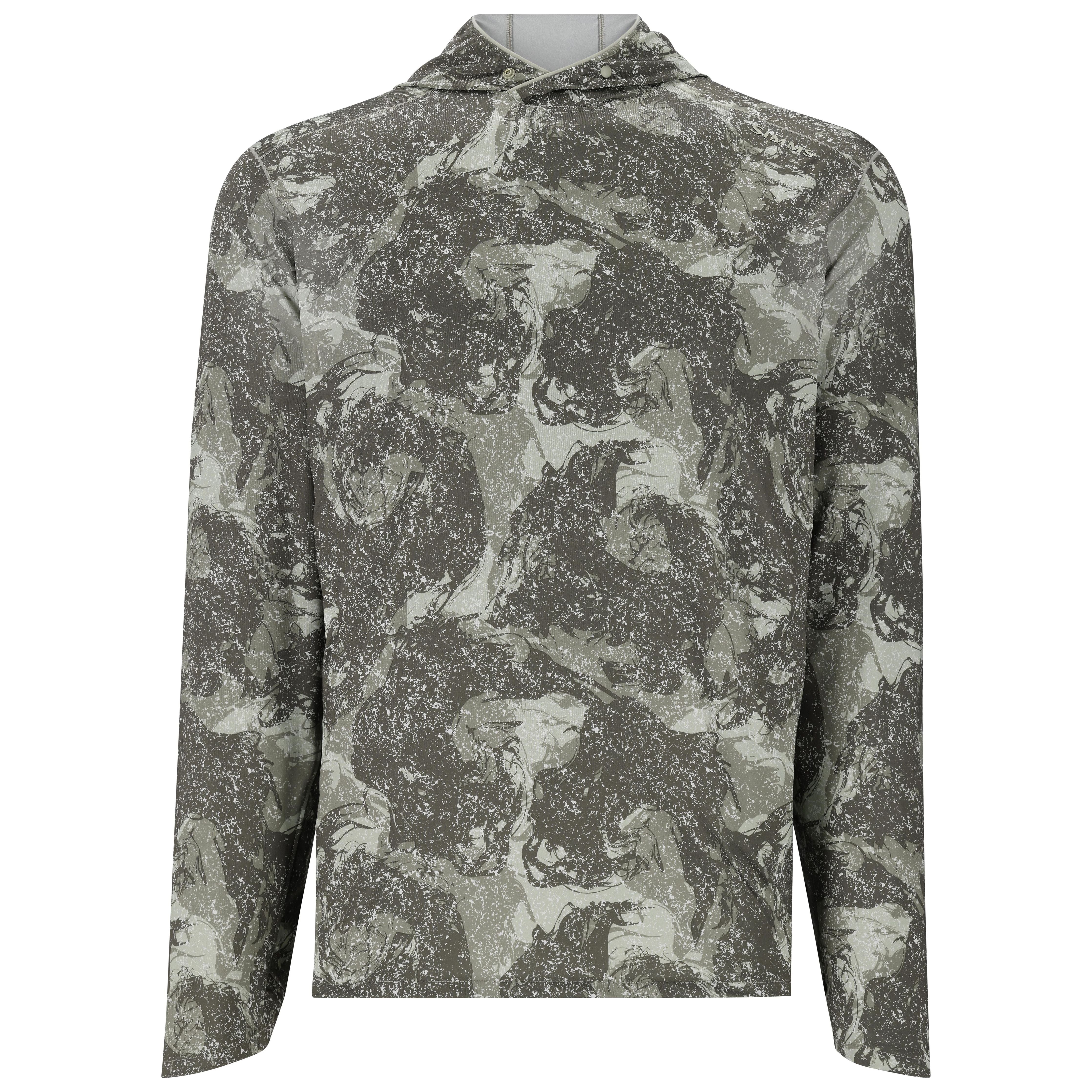 Simms Men's SolarFlex Hoody Back Eddy Willow Image 01