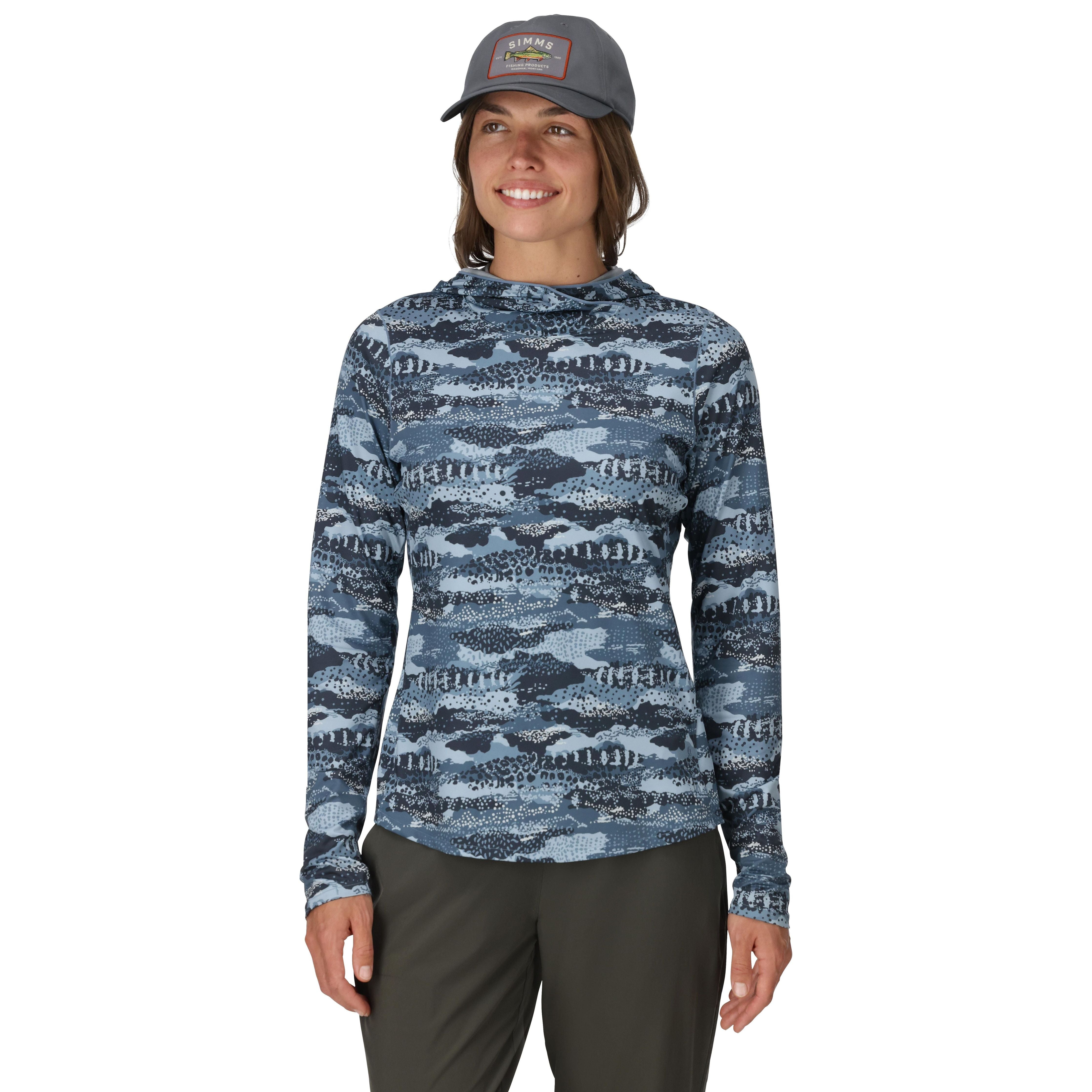 Simms Women's BugStopper SolarFlex Hoody Shroud Selvedge Image 02