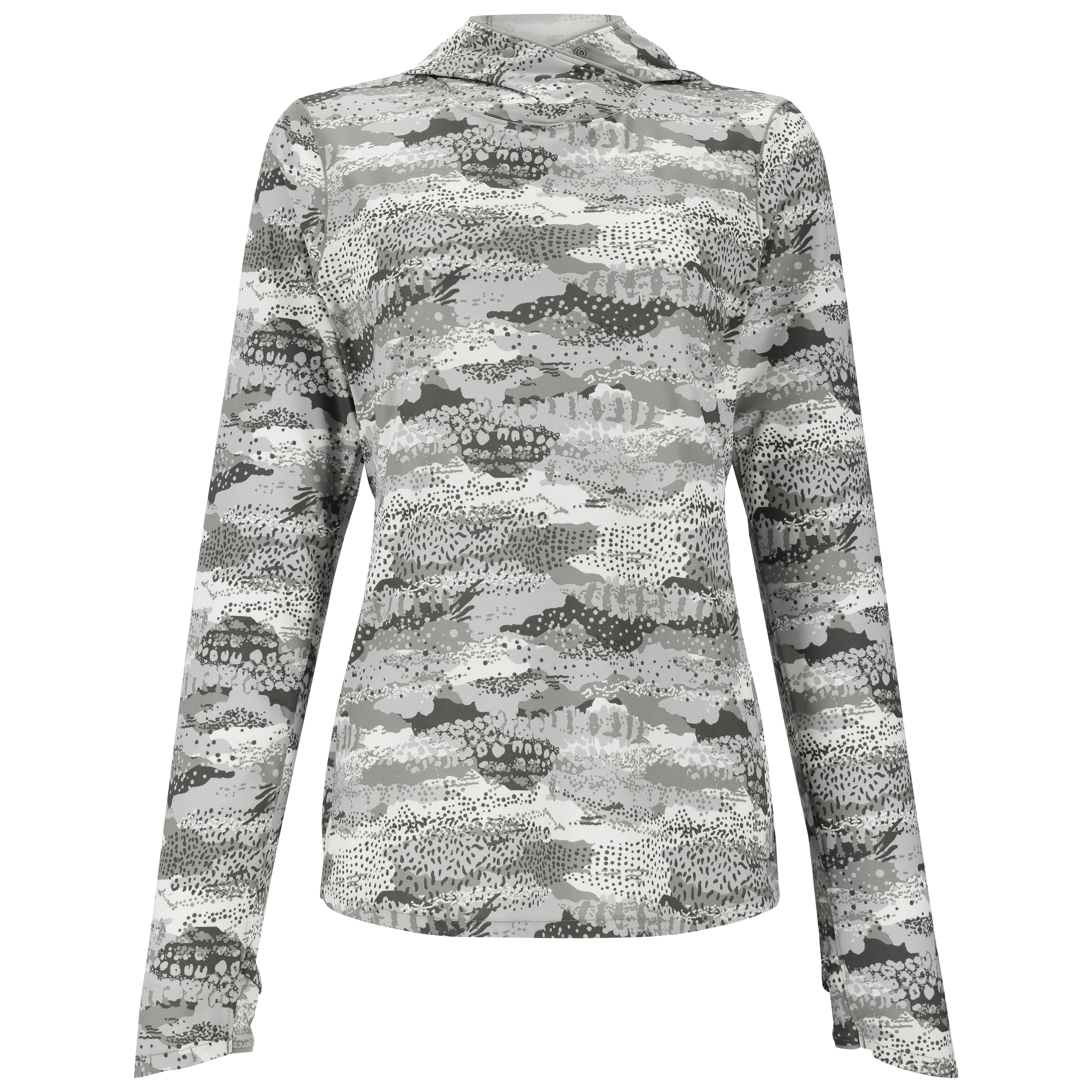 Simms Women's BugStopper SolarFlex Hoody Shroud Sterling Image 01