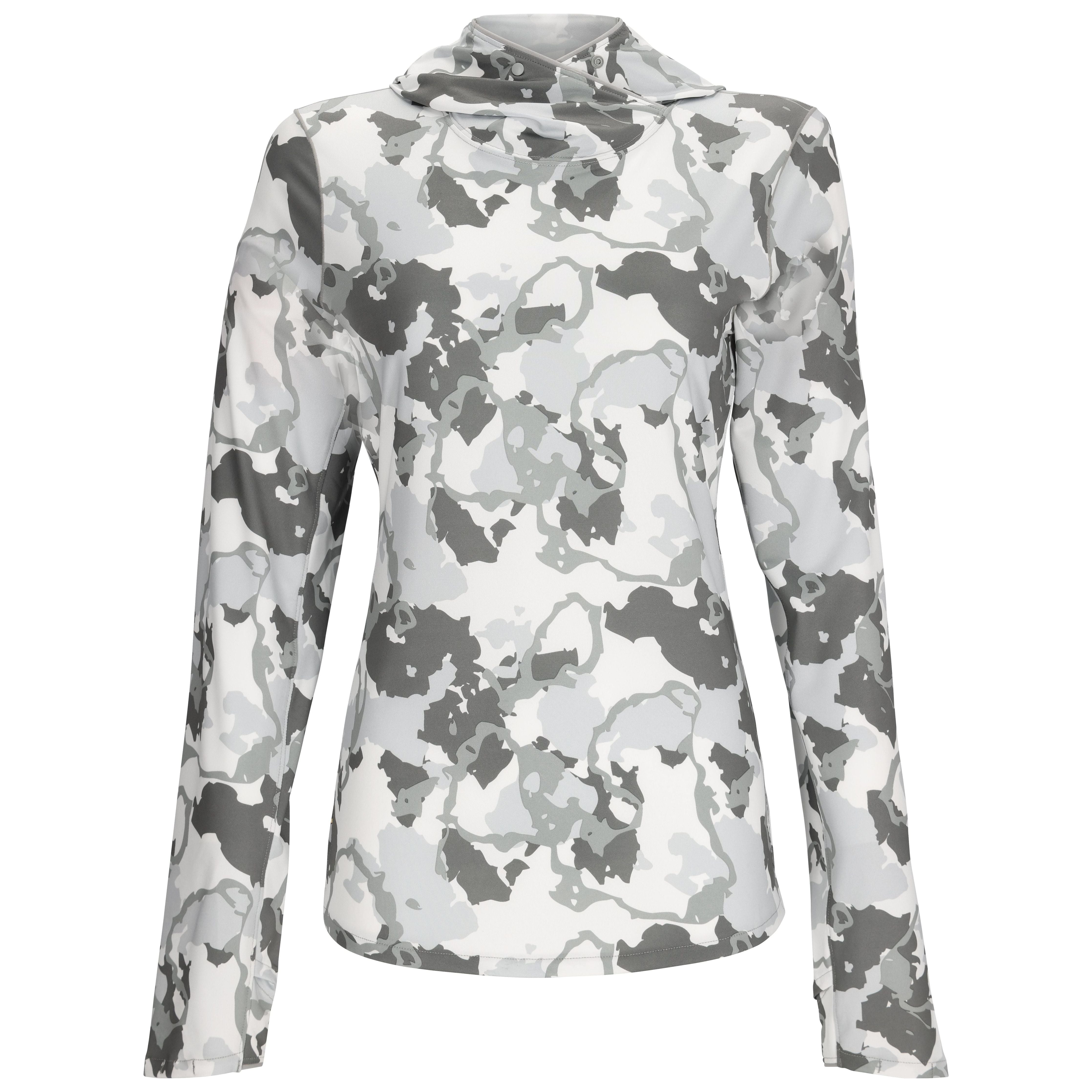 Simms Women's SolarFlex Hoody Regiment Camo Cinder Image 01
