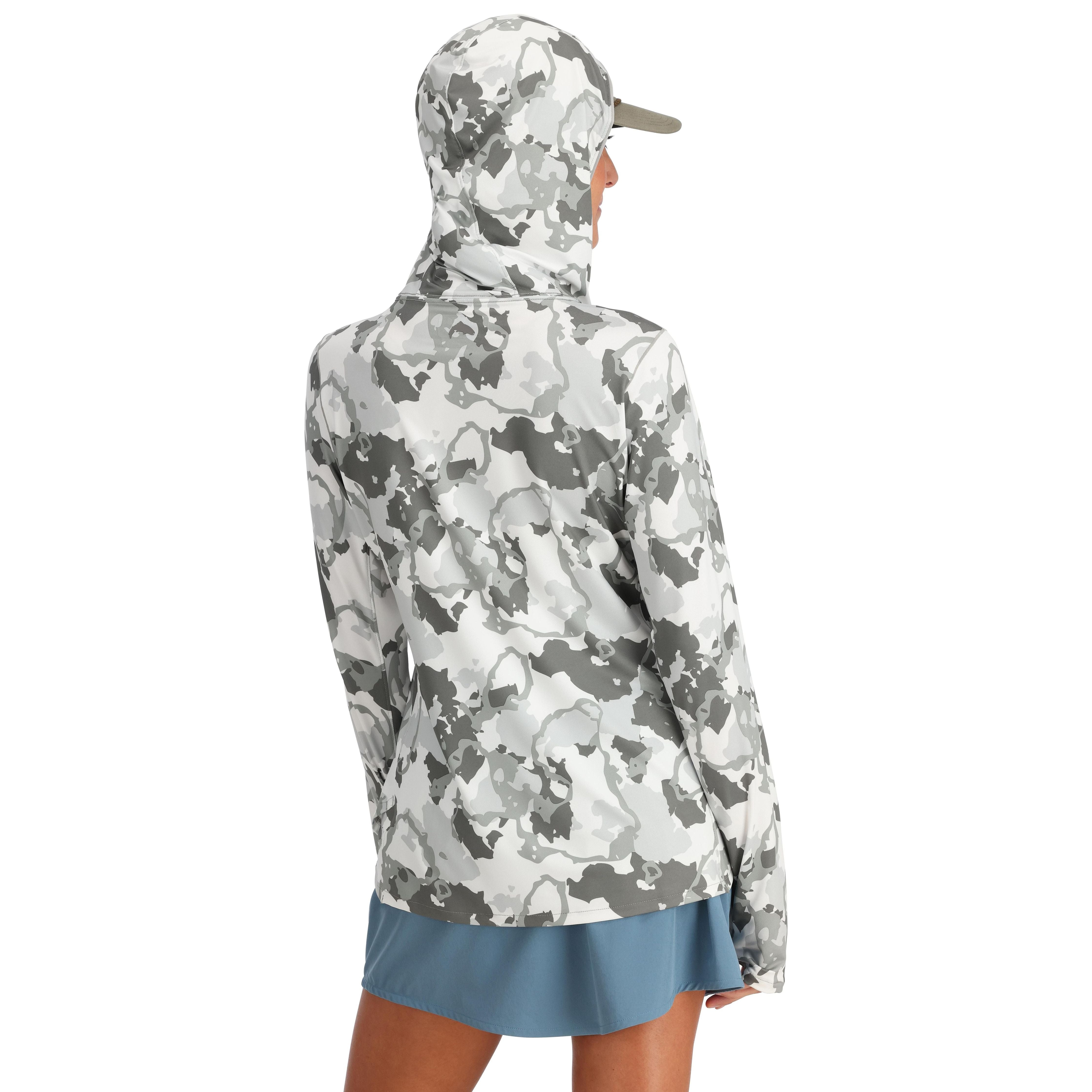 Simms Women's SolarFlex Hoody Regiment Camo Cinder Image 03