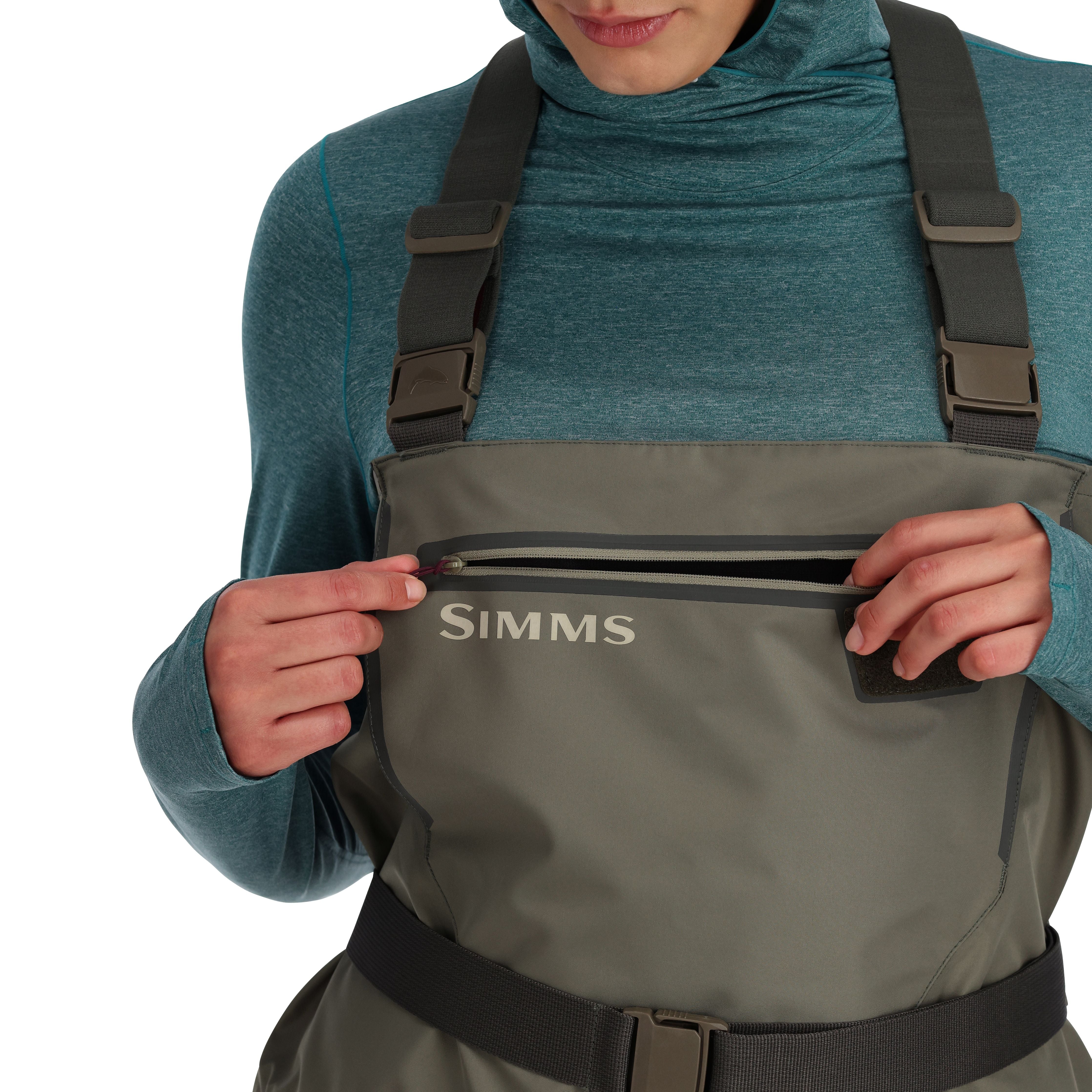 Simms Women's Tributary Stockingfoot Waders Basalt Image 06