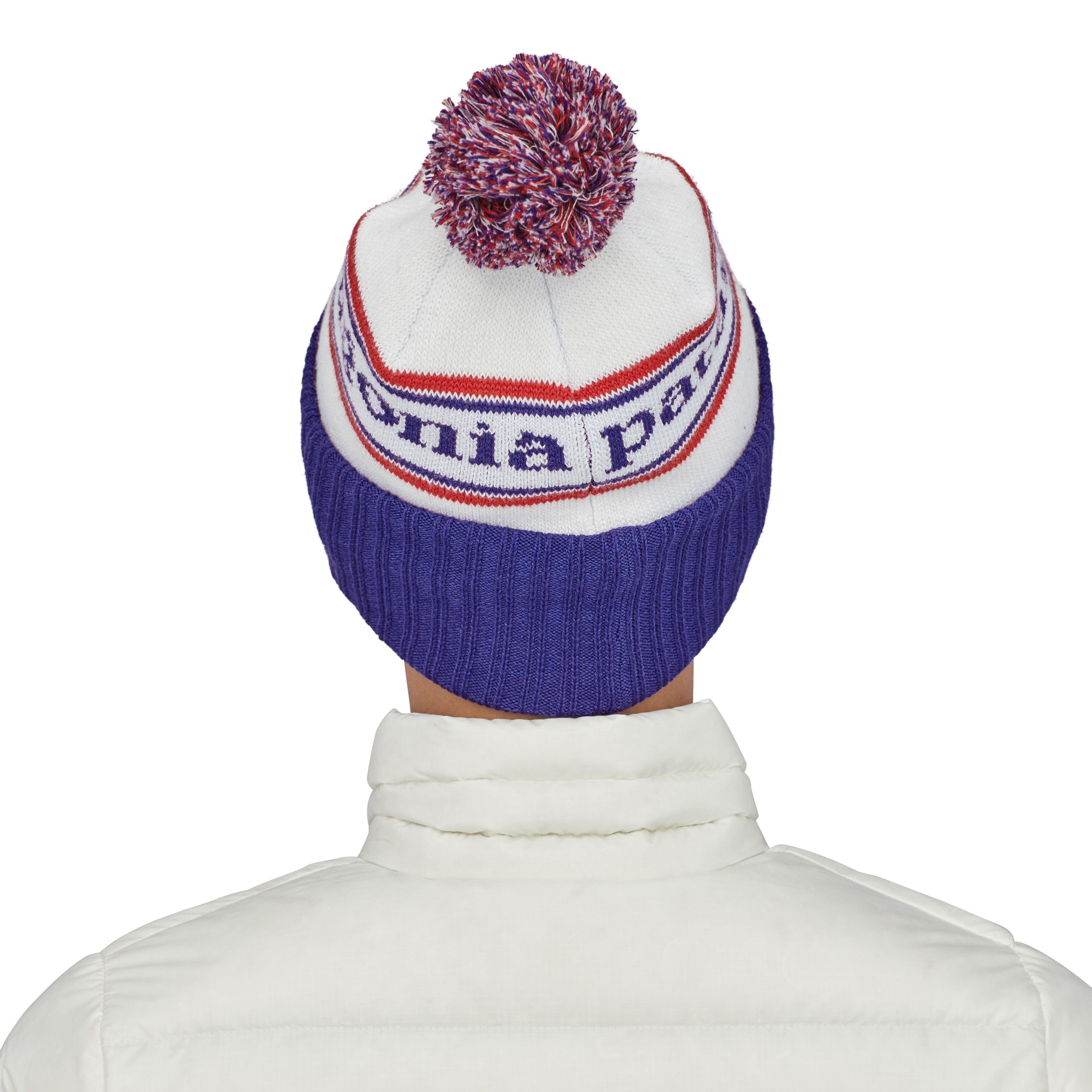 Patagonia Powder Town Beanie Park Stripe: Viking Blue Image 04