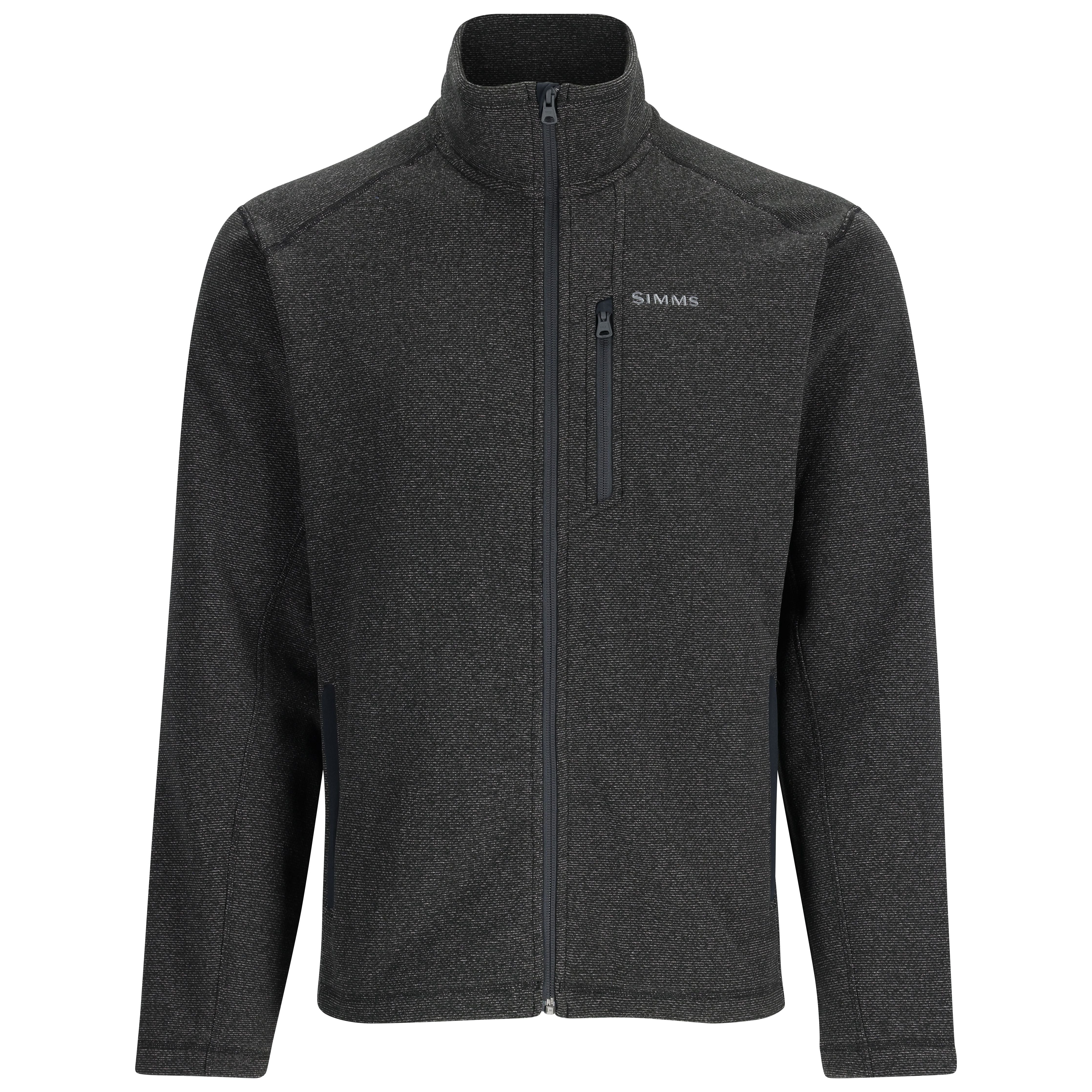 Simms Rivershed Full Zip Black Heather Image 01