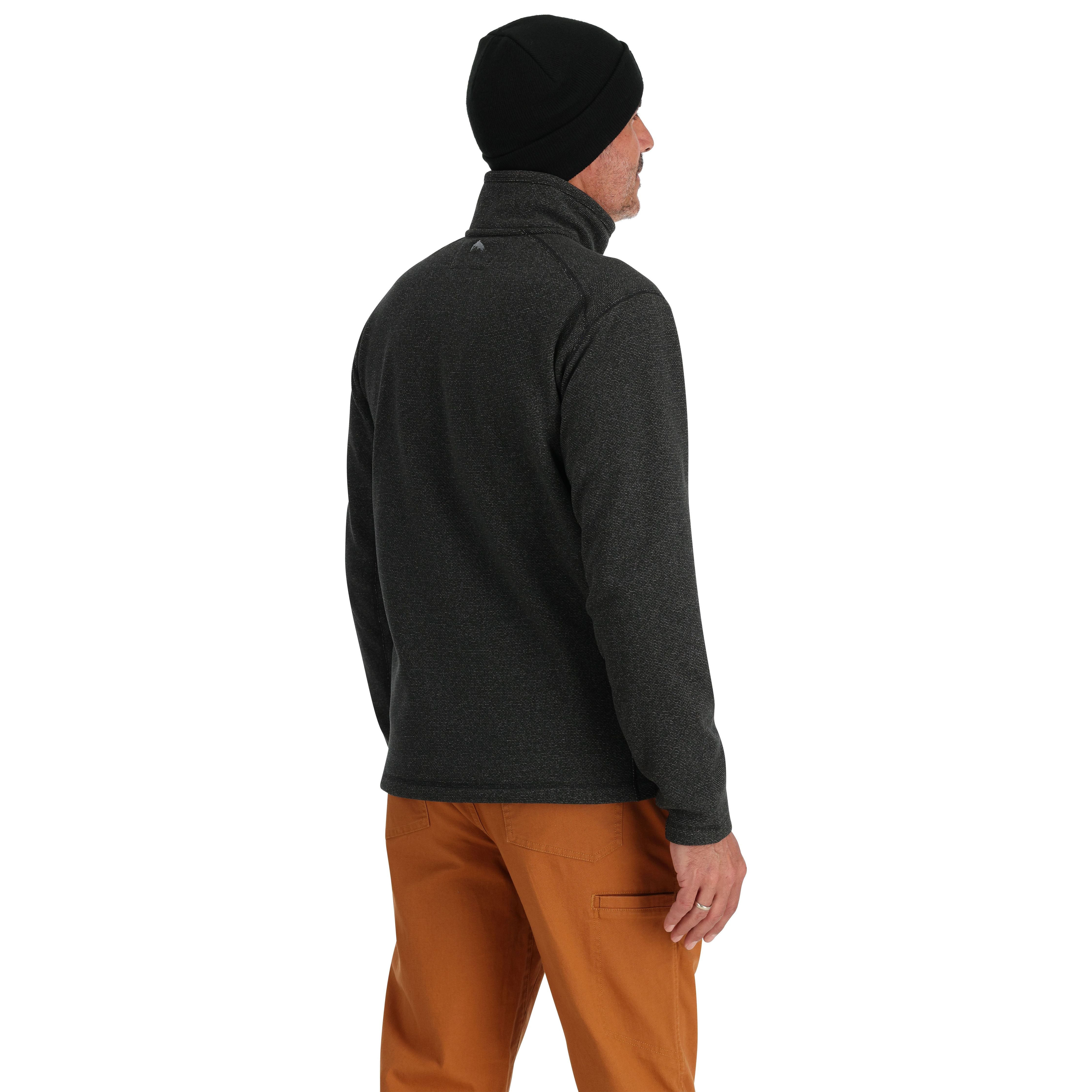 Simms Rivershed Full Zip Black Heather Image 03