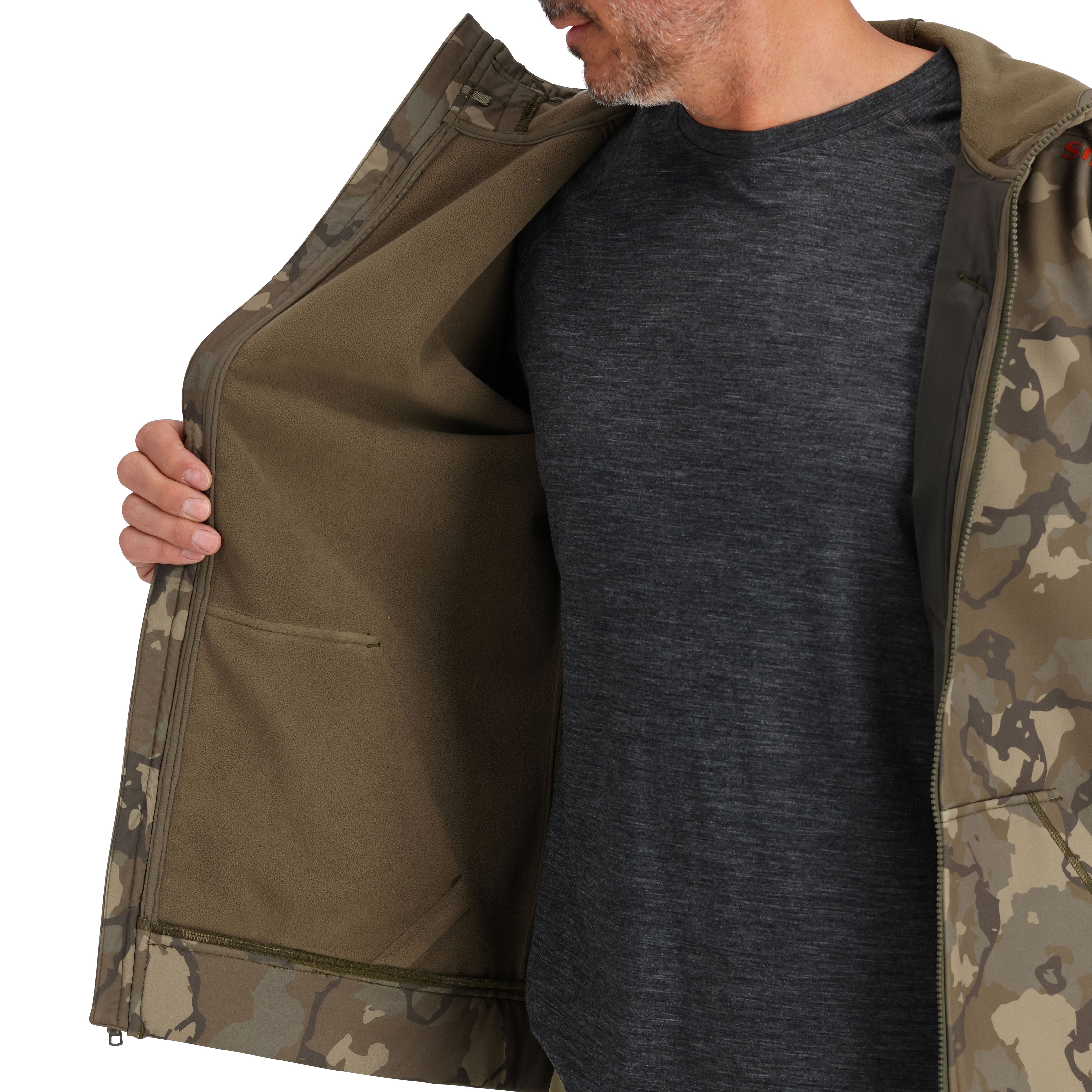 Simms Rogue Hoody Regiment Camo Olive Drab Image 06
