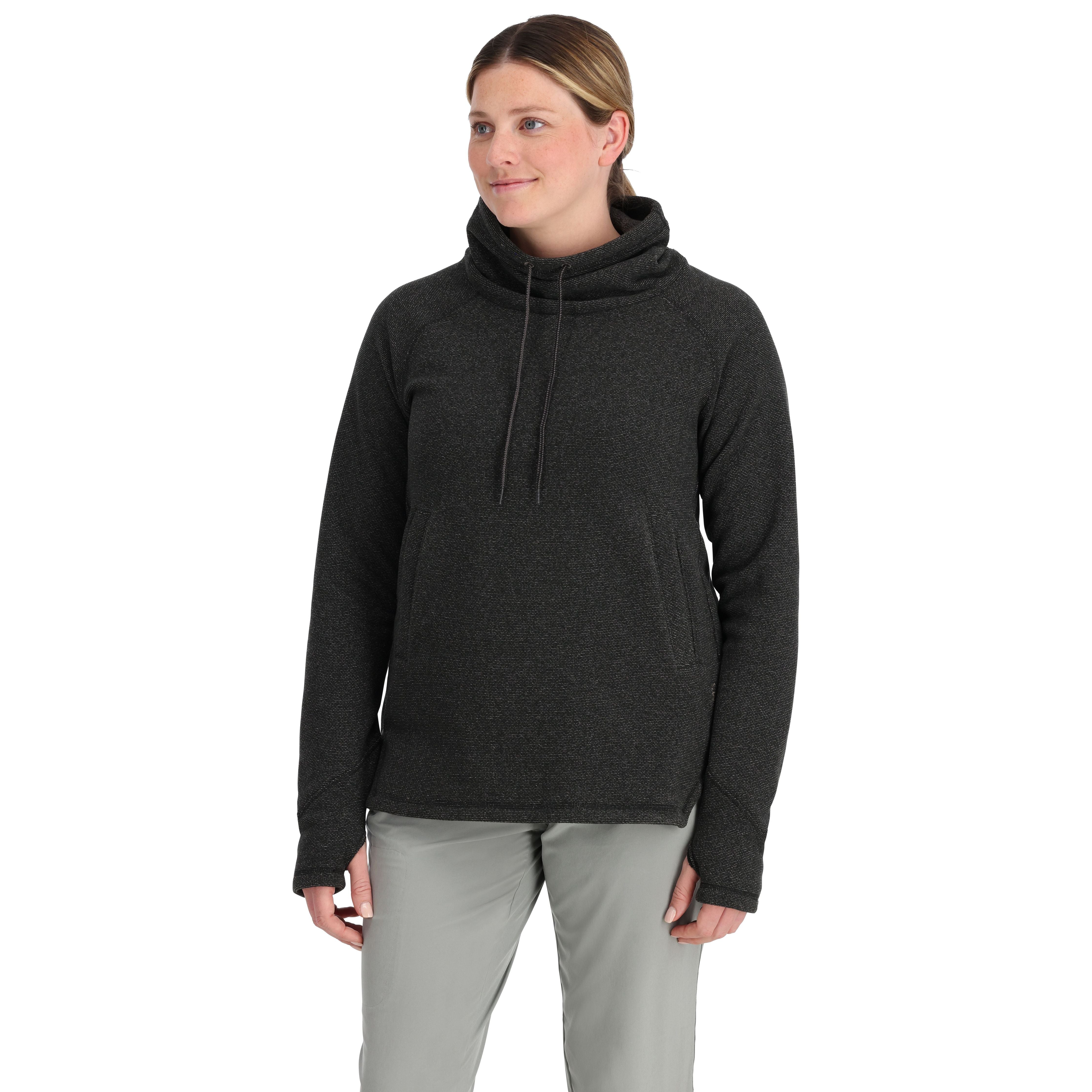 Simms Women's Rivershed Sweater Black Heather Image 02