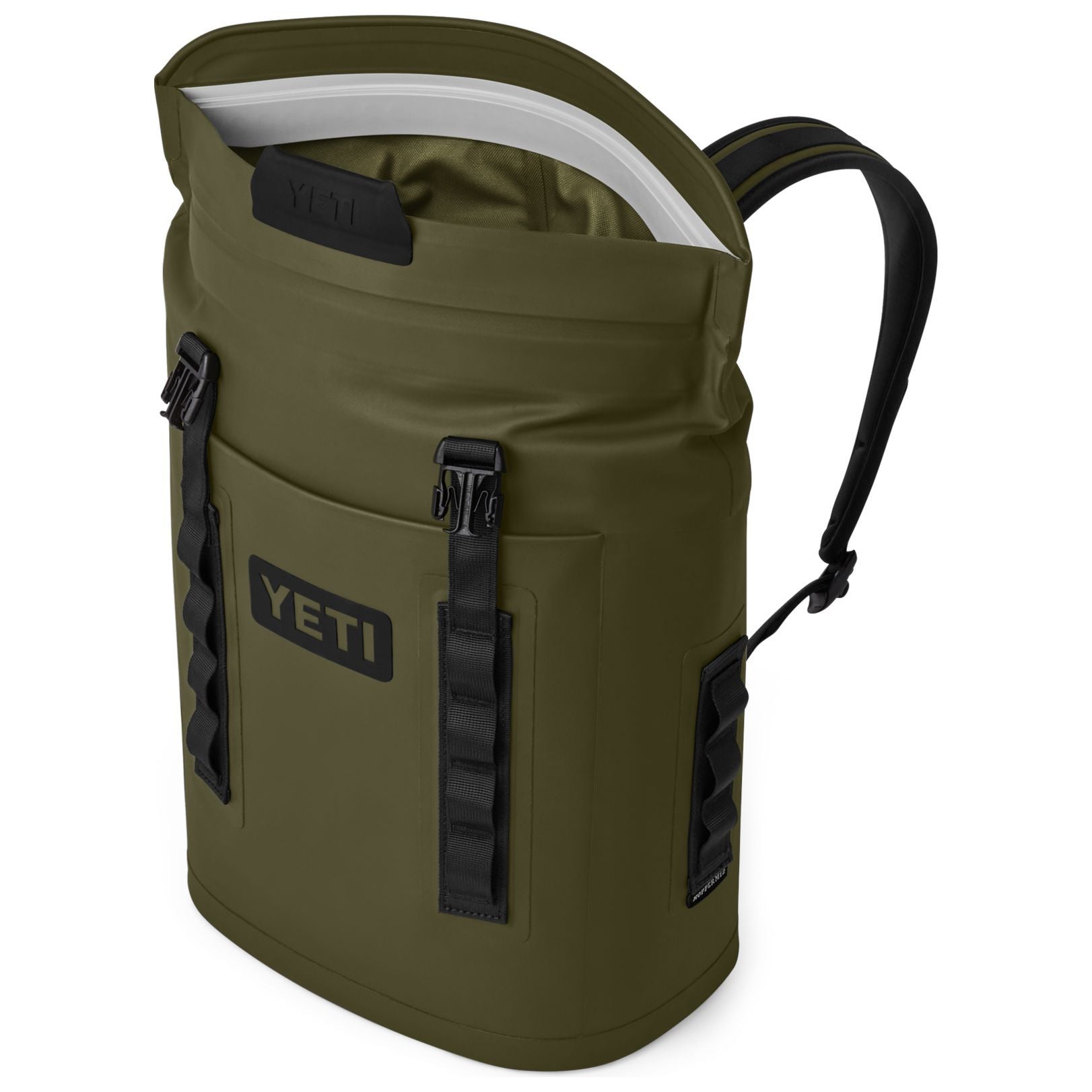 YETI Hopper Backpack M12 Soft Cooler Olive / Black Image 03