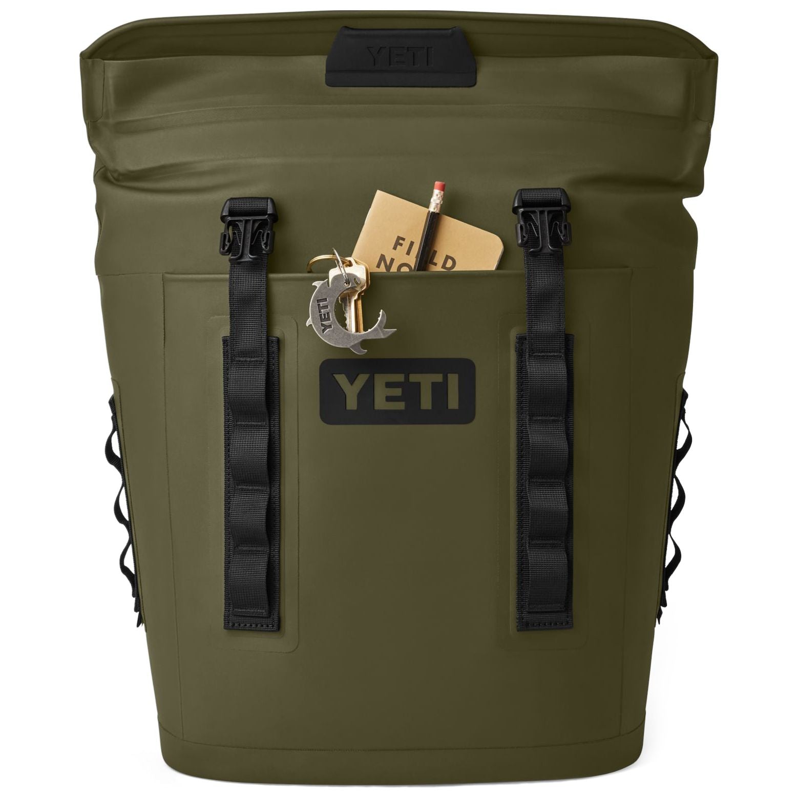 YETI Hopper Backpack M12 Soft Cooler Olive / Black Image 08