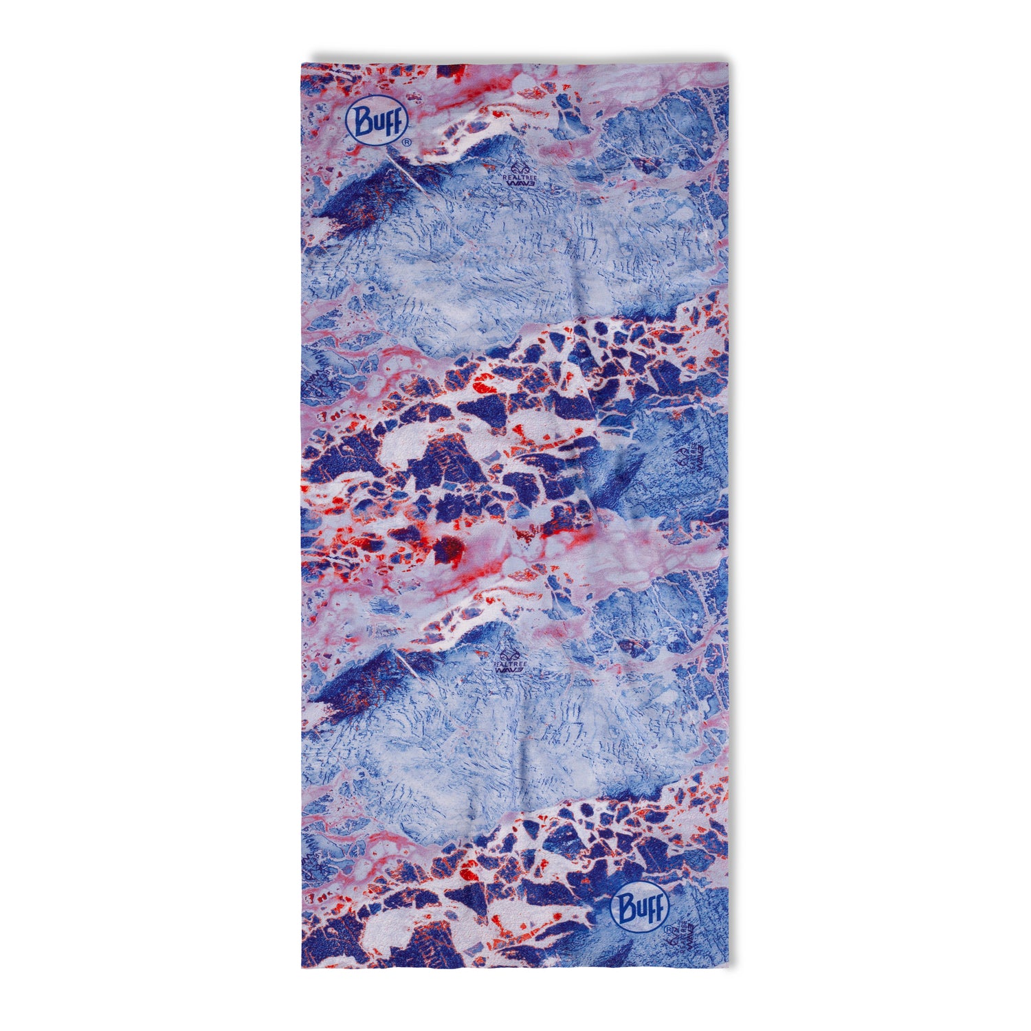 Buff Coolnet UV - Realtree Wav3 Blue Red