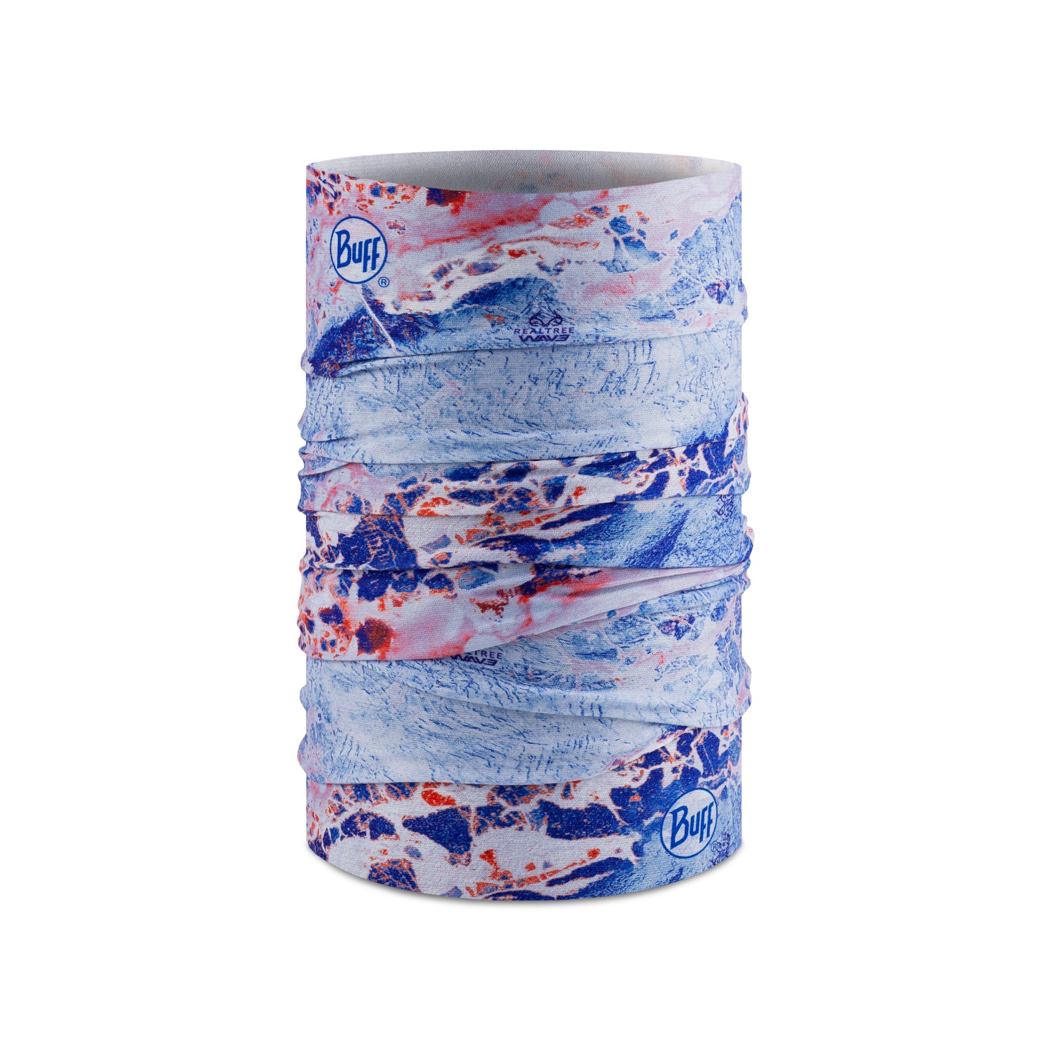 Buff Coolnet UV - Realtree Wav3 Blue Red