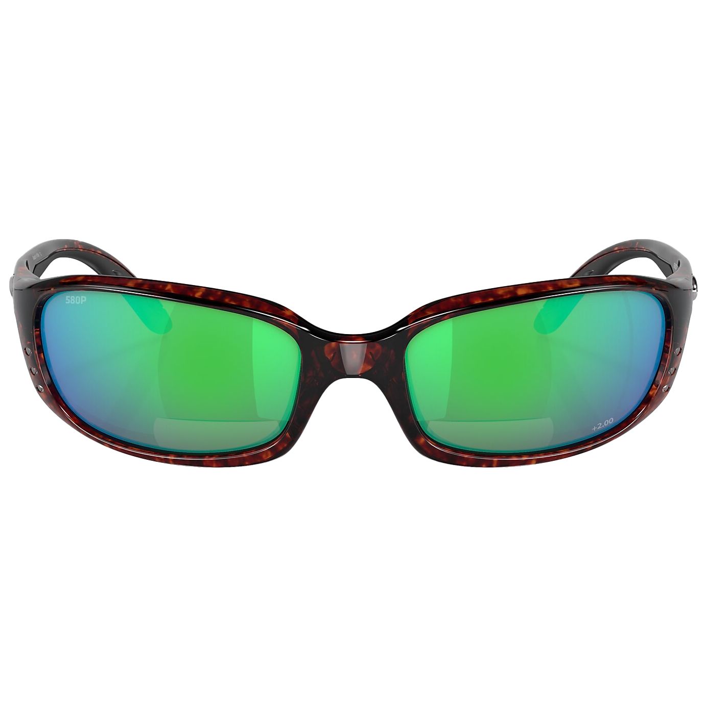 Costa Del Mar Brine Readers Tortoise - Green Mirror 580P C-Mate 2.00 Image 02