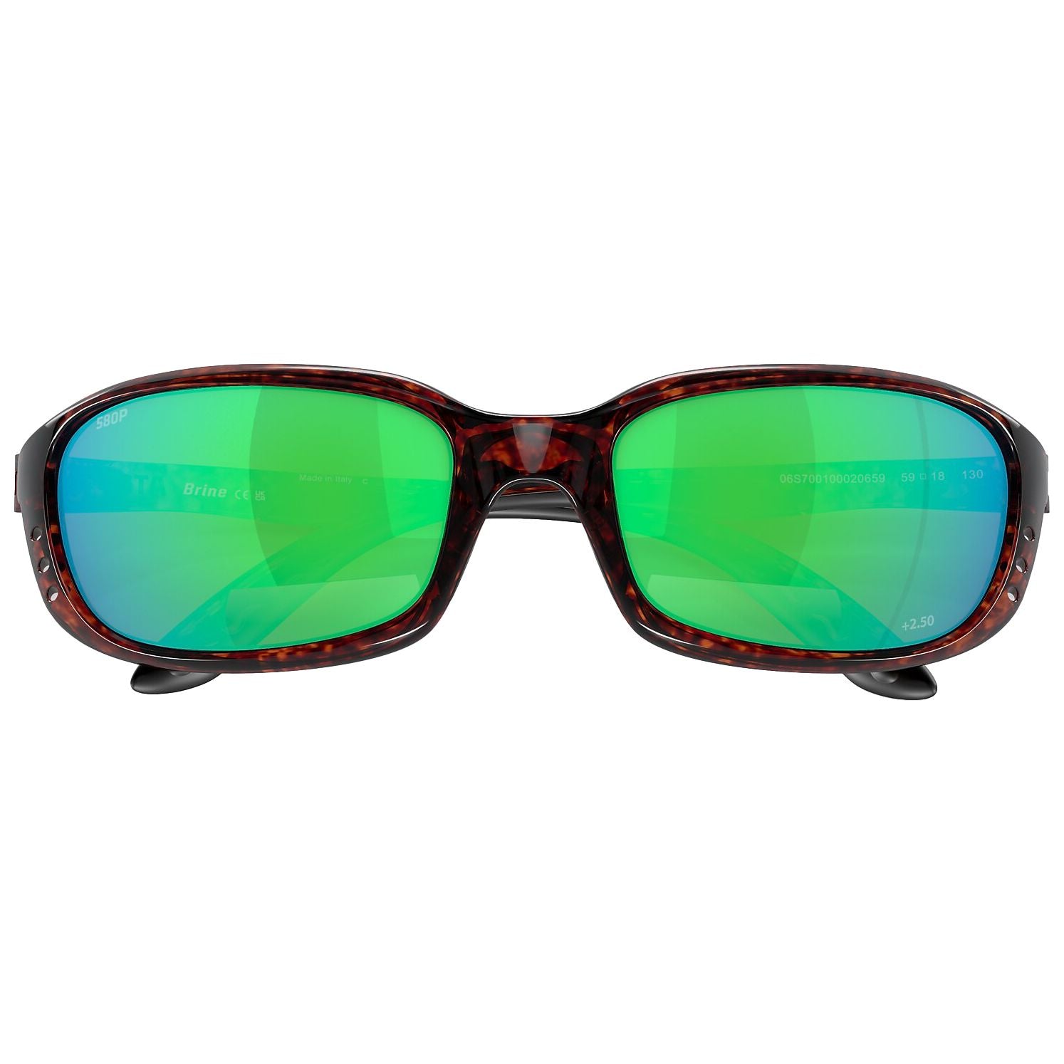 Costa Del Mar Brine Readers Tortoise - Green Mirror 580P C-Mate 2.50 Image 05