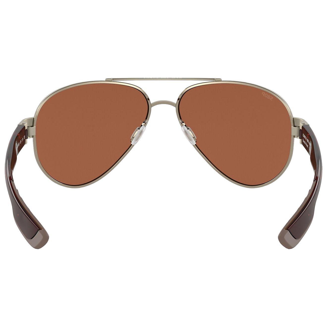 Costa Del Mar South Point Rose Gold / Light Tortoise Temples - Copper Silver Mirror 580P Image 04