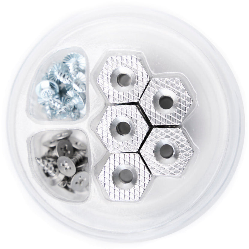 Grundens Hexagrip Cleat and Stud Puck Pack Silver Image 02