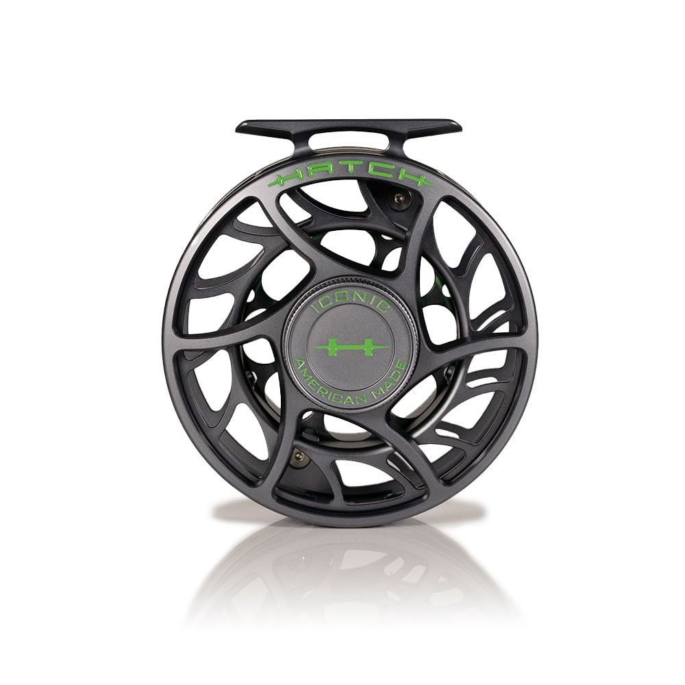 Hatch Custom Cyber Gray Iconic Fly Reel - 7 Plus LA