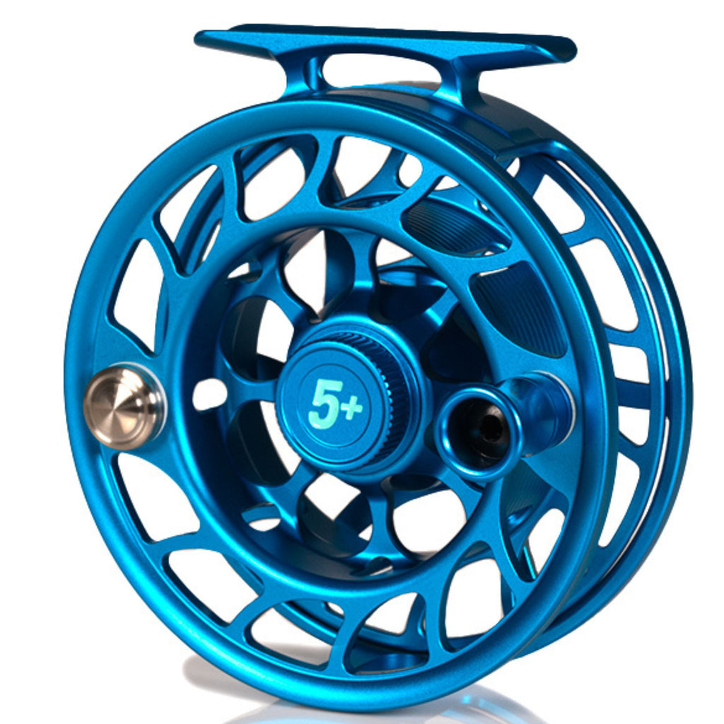 Hatch Custom Kaiju Blue Iconic Fly Reel - 5 Plus LA – Big Hatch Custom Kaiju Blue Iconic Fly Reel - 5 Plus LA – Big