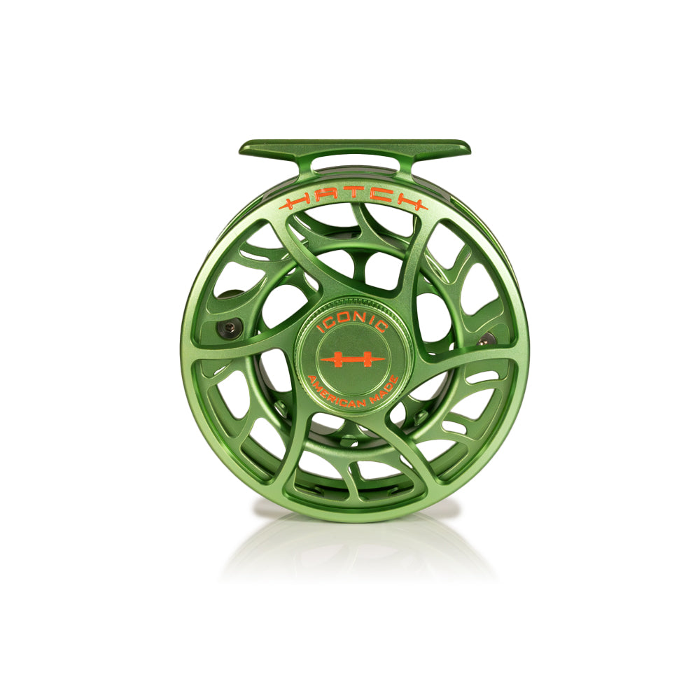 Hatch Custom Martian Green Iconic Fly Reel - 5 Plus LA