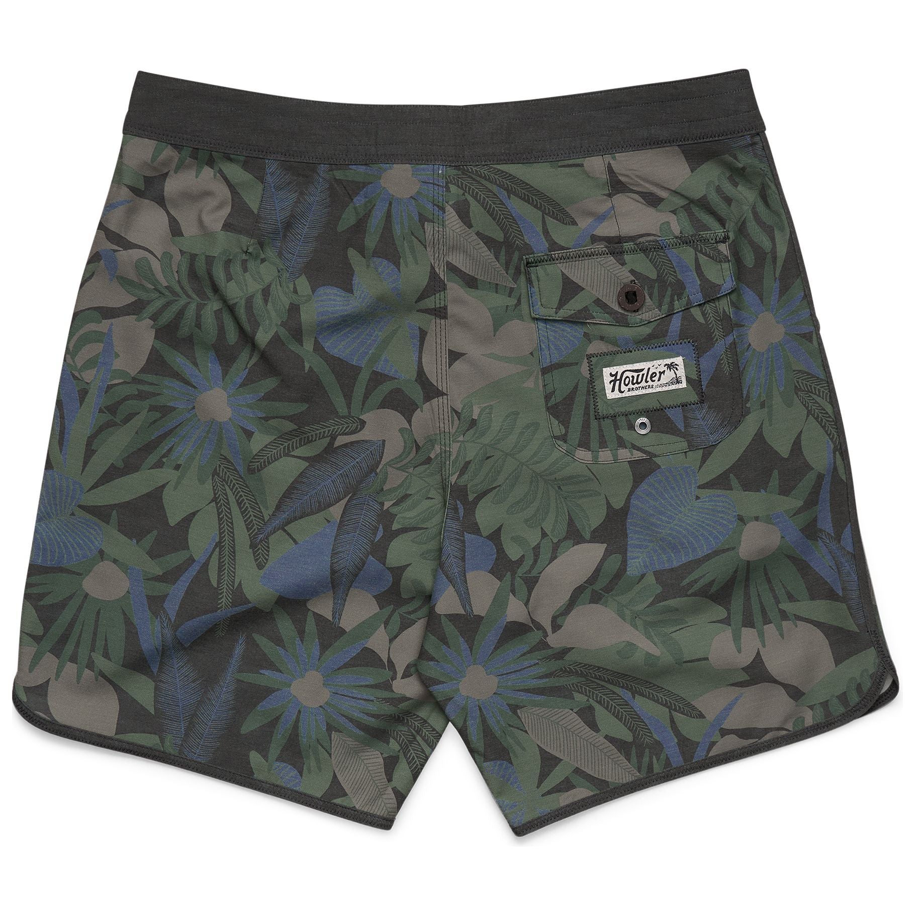 Howler Brothers Bruja Boardshorts Tropical Dimension : Antique Black Image 02