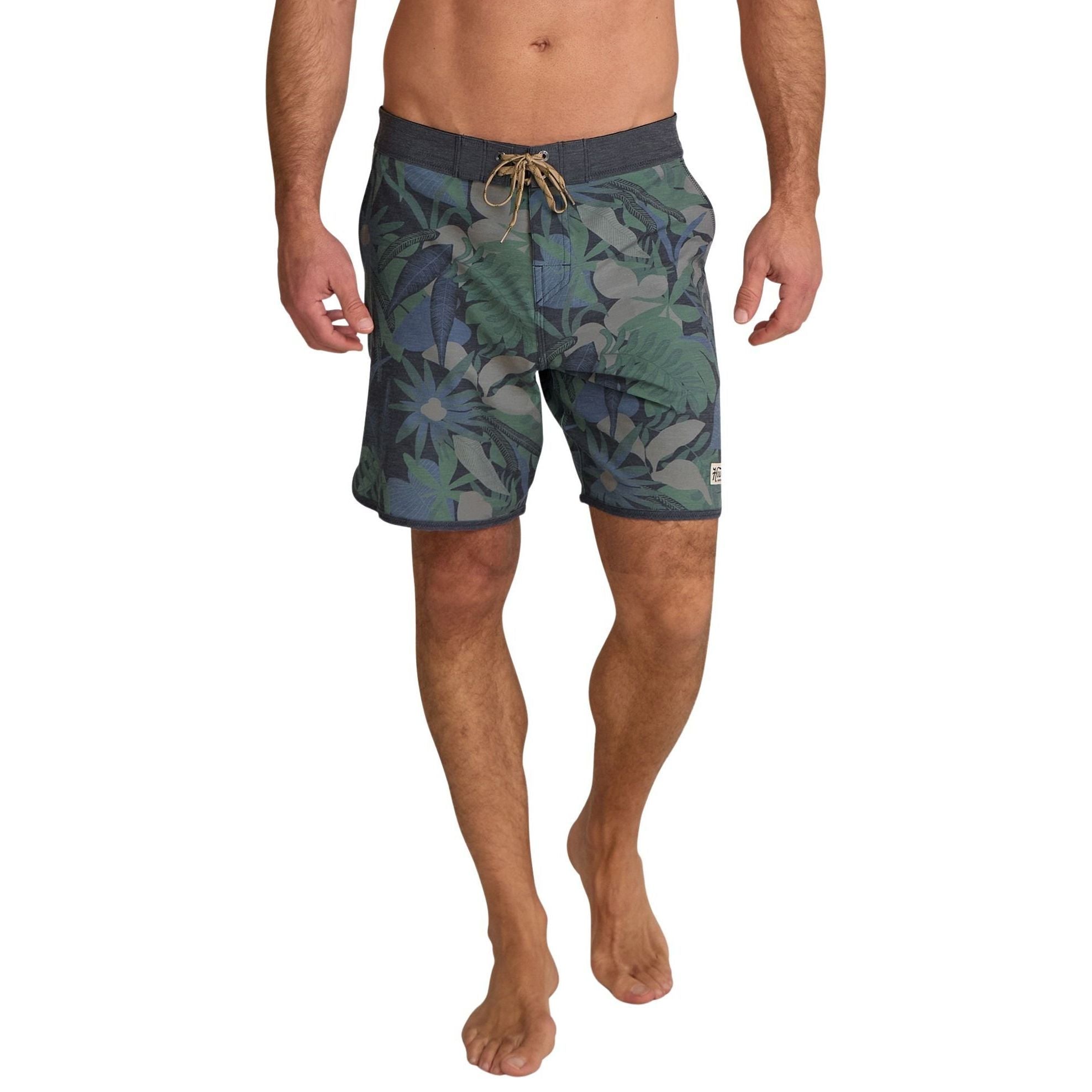 Howler Brothers Bruja Boardshorts Tropical Dimension : Antique Black Image 04