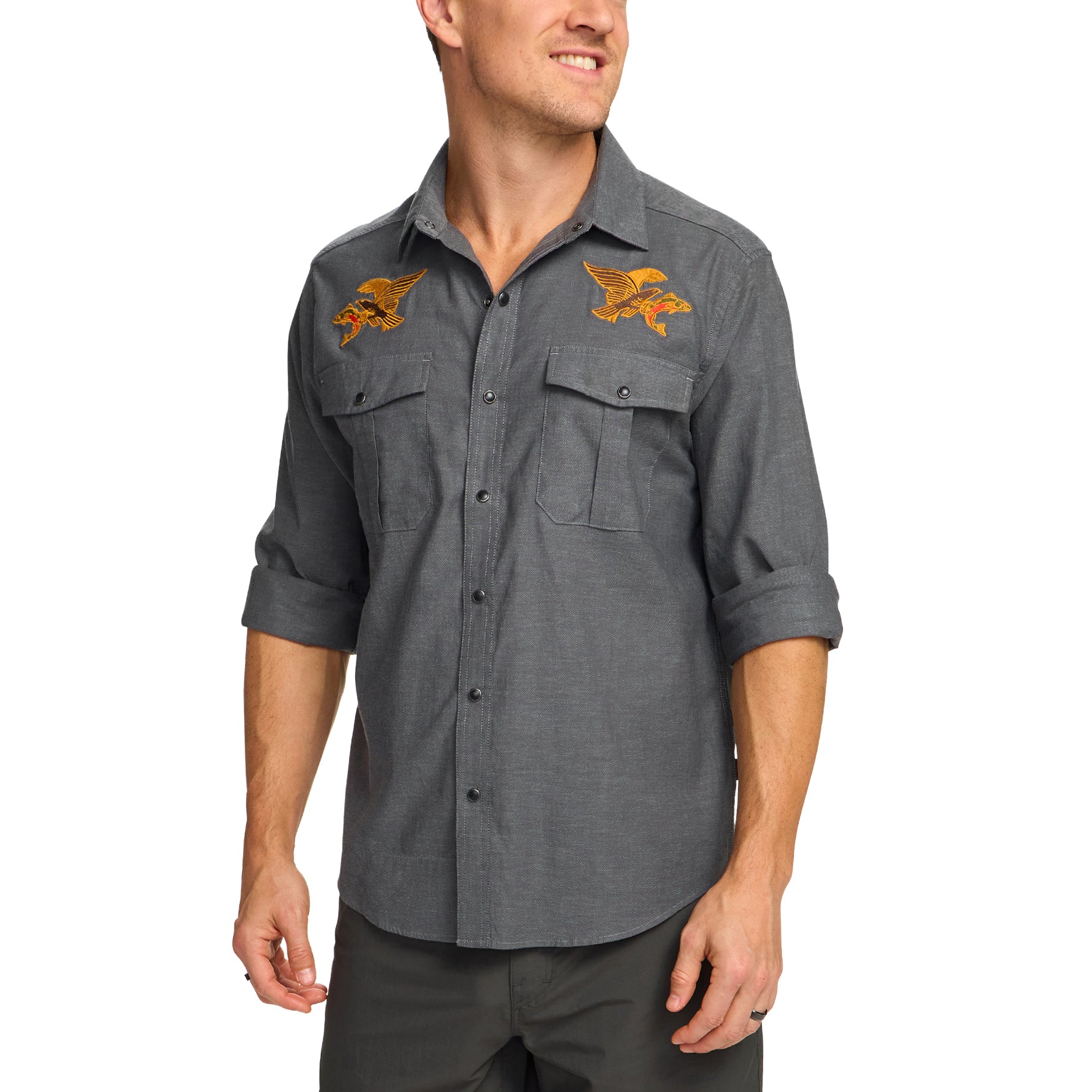 Howler Brothers Gaucho Snapshirt Osprey Prey Image 04