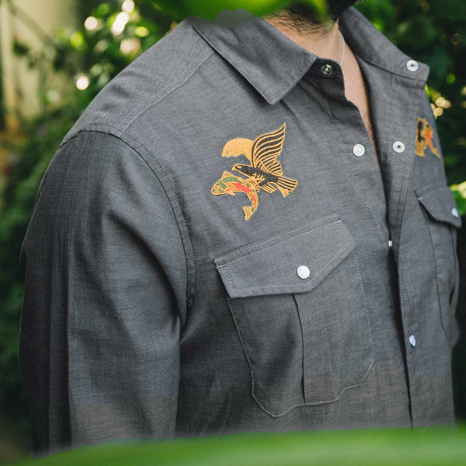 Howler Brothers Gaucho Snapshirt Osprey Prey Image 06