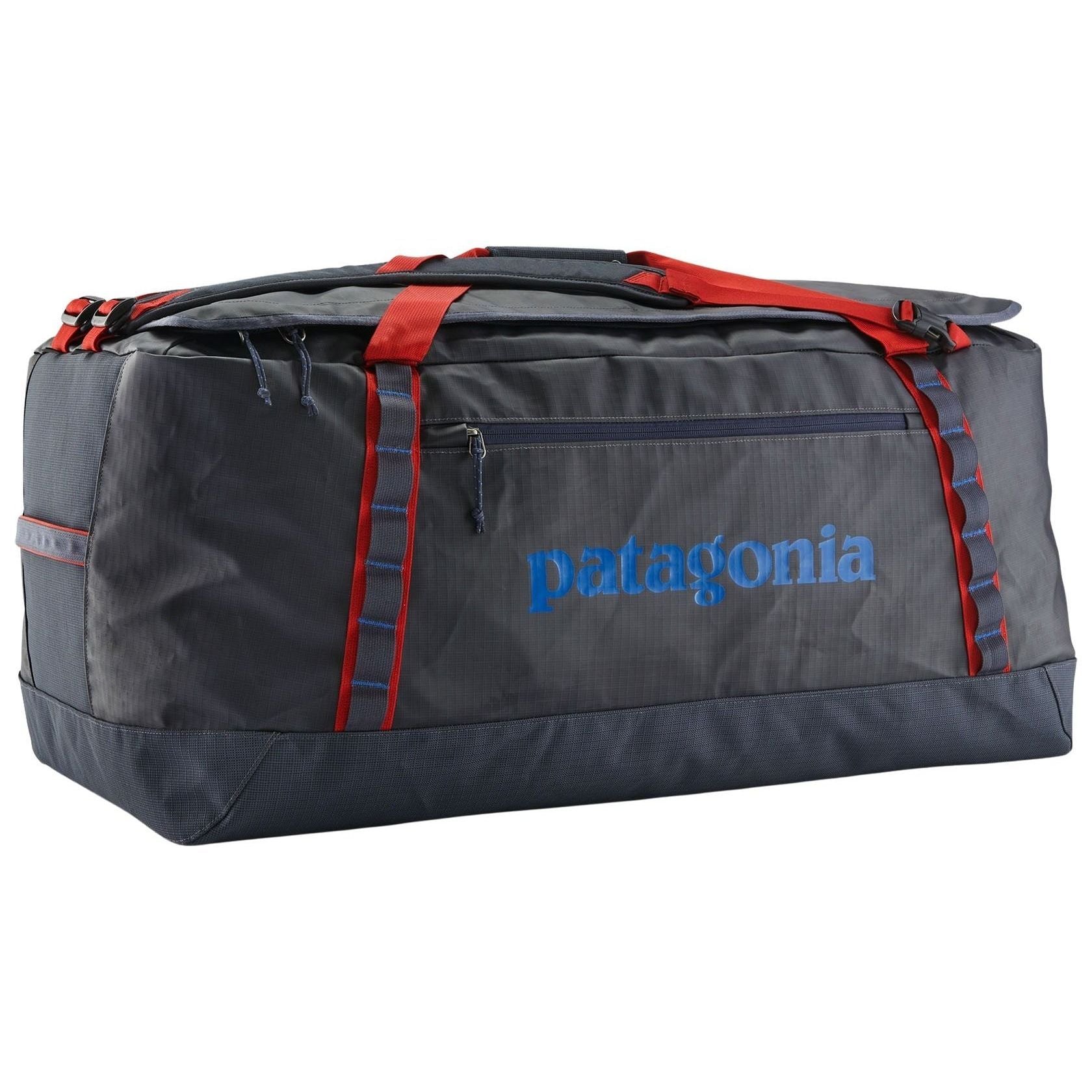 Patagonia Black Hole Duffel 100L Smolder Blue with Amanita Red
