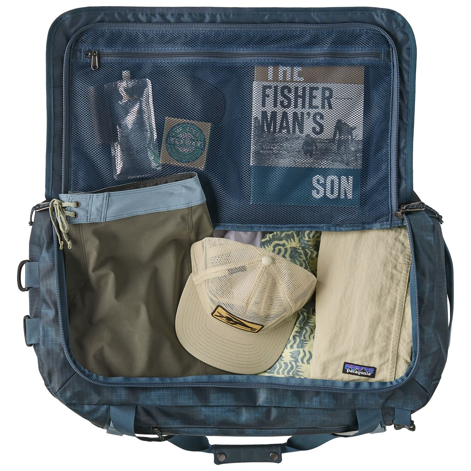 Patagonia Black Hole Duffel 55L Sastrugi: Summit Blue Image 02