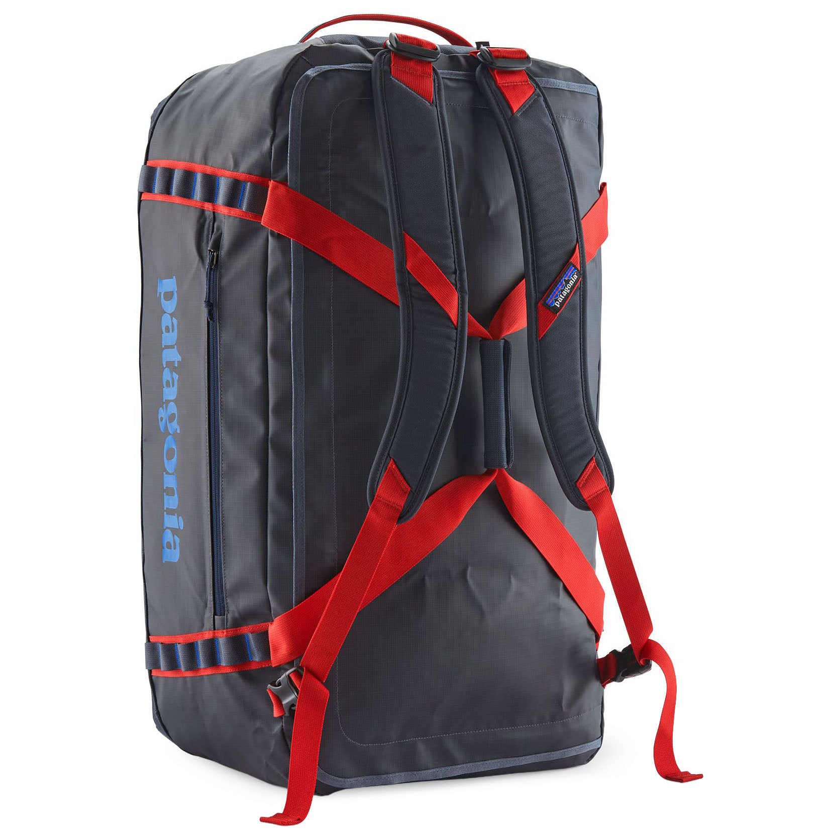 Patagonia Black Hole Duffel 70L Smolder Blue with Amanita Red