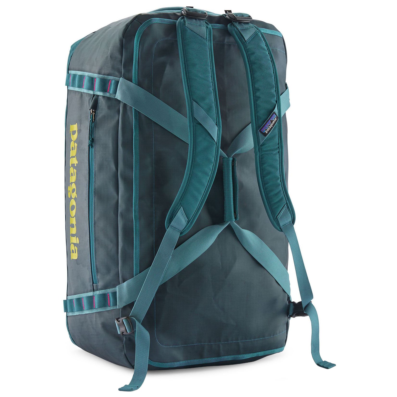 Patagonia Black Hole Duffel 70L Tidal Teal with Luminous Pink 02.jpg