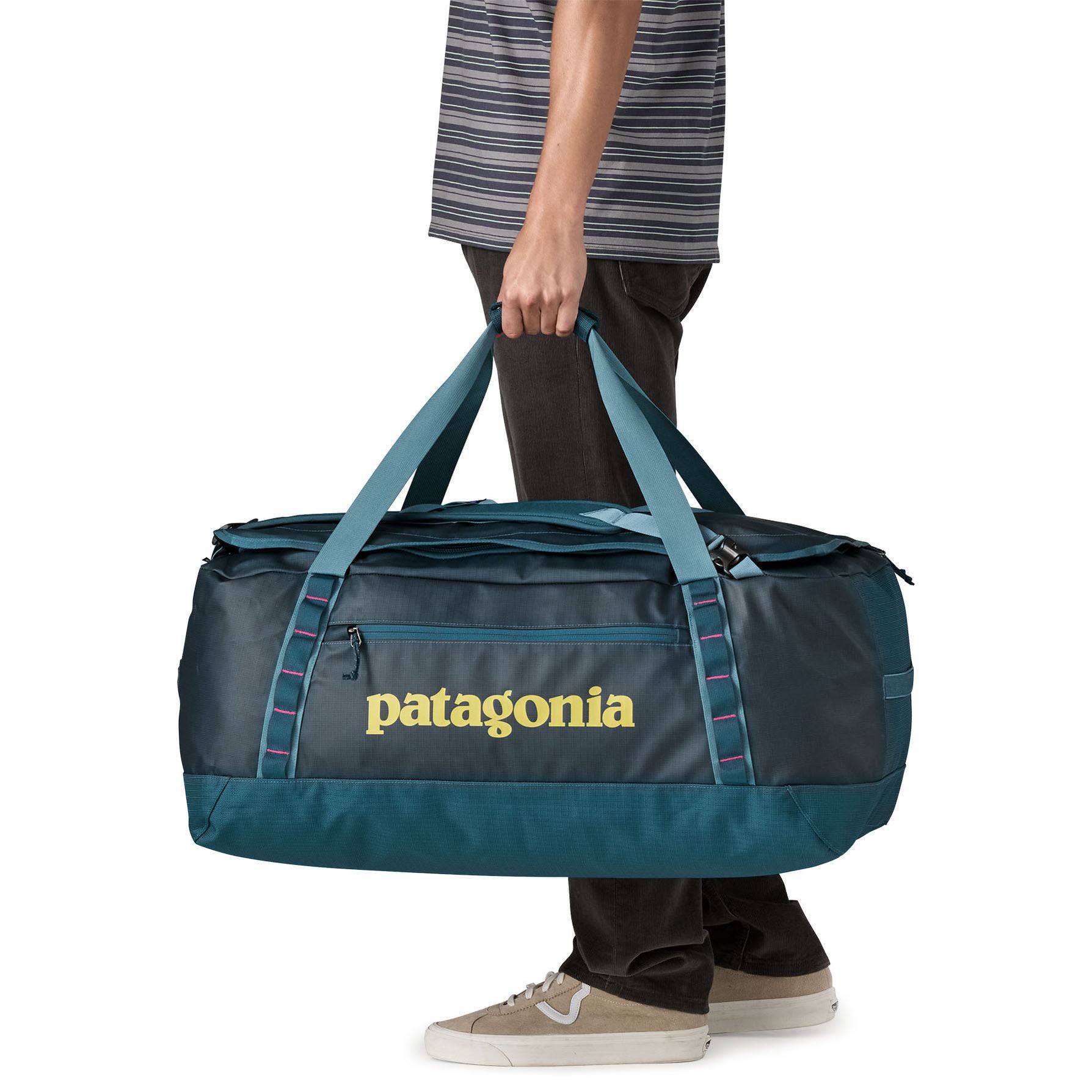 Patagonia Black Hole Duffel 70L Tidal Teal with Luminous Pink 04.jpg