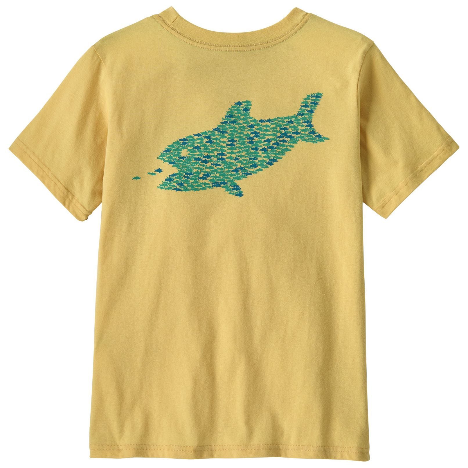 Patagonia Kid's Graphic T-Shirt Eat the Bait: Limestone Yellow