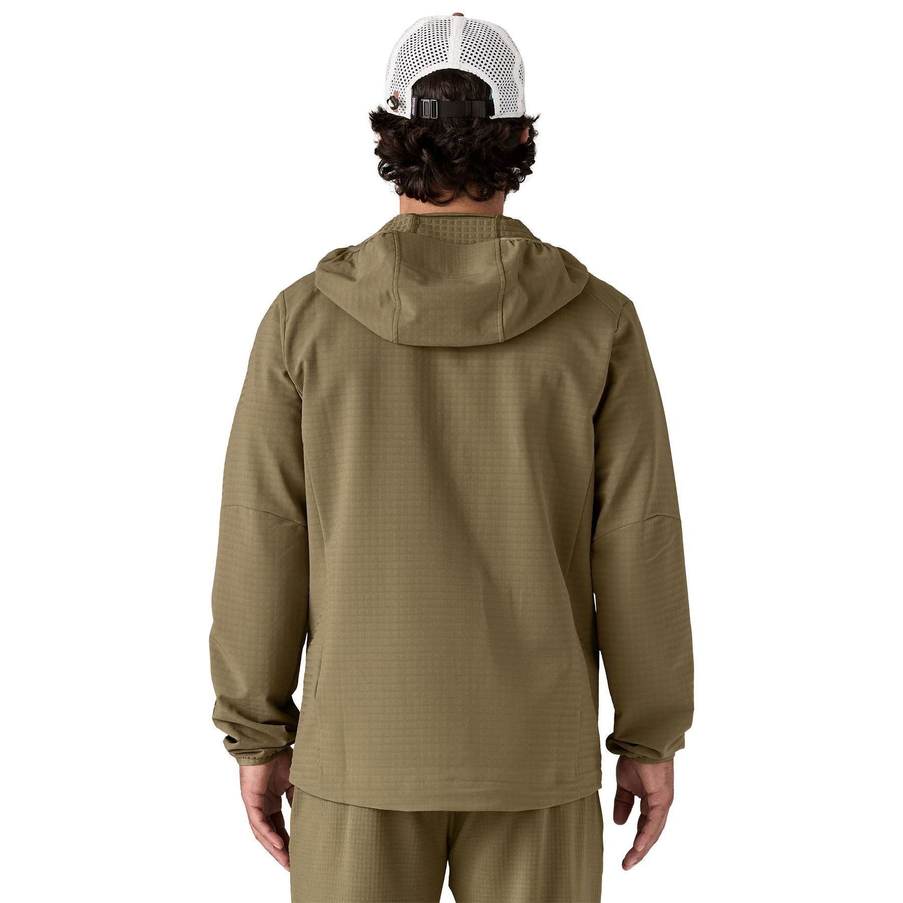 Patagonia Men's R1 TechFace Fitz Roy Trout Hoody Dark Ash Image 04